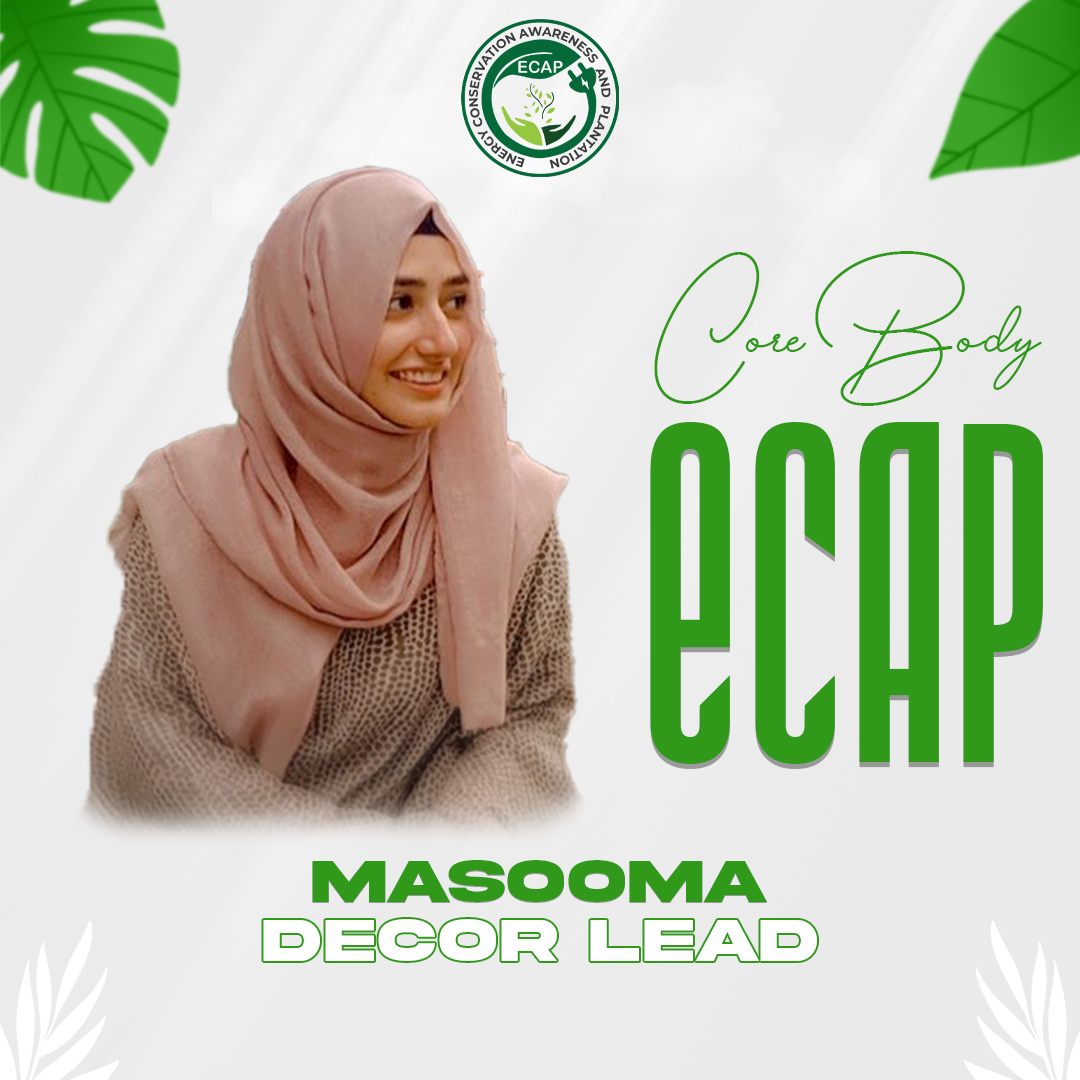2024Ecap's tweet photo. A round of applause for our creative curator Masooma Sanaullah, turning every corner into an eco-oasis. Your artistic touch transformed our event into a green paradise! 🎨🌳 #ECAPDecor #GreenCreativity https://t.co/Clm61ddc25