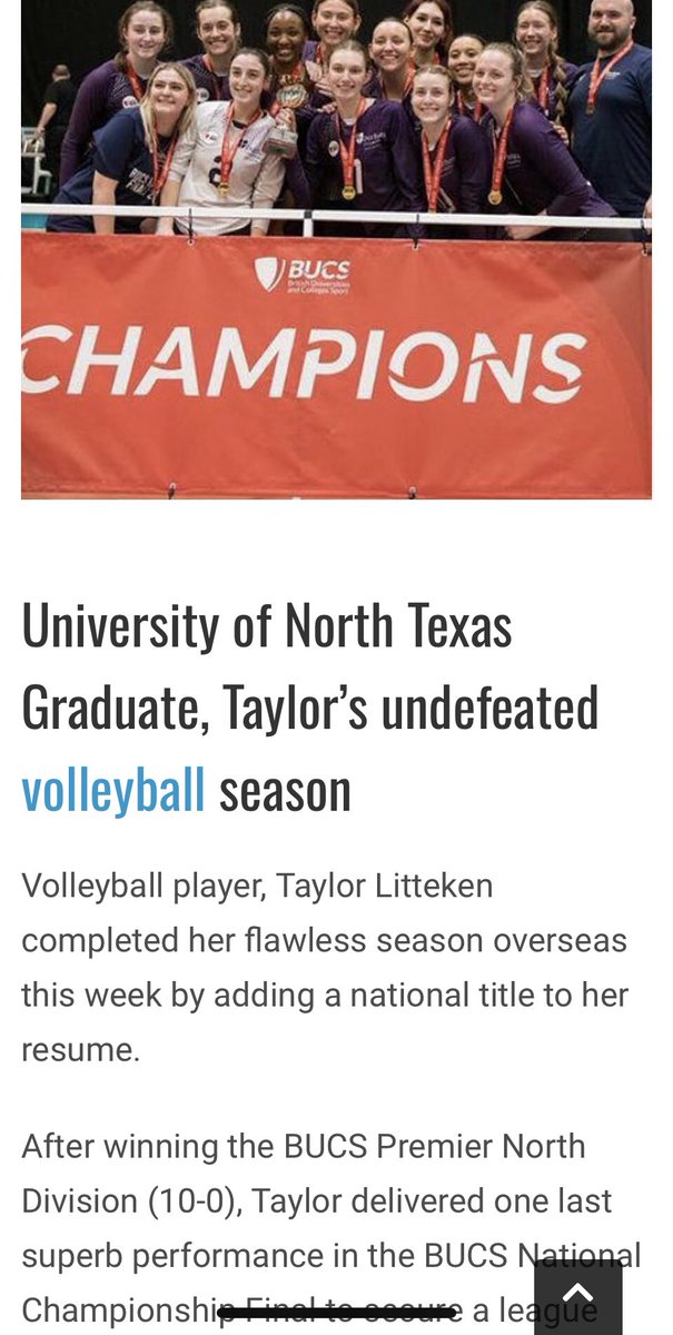 Taylor winning at what she loves. <a href="/MeanGreenVB/">UNT Volleyball</a>