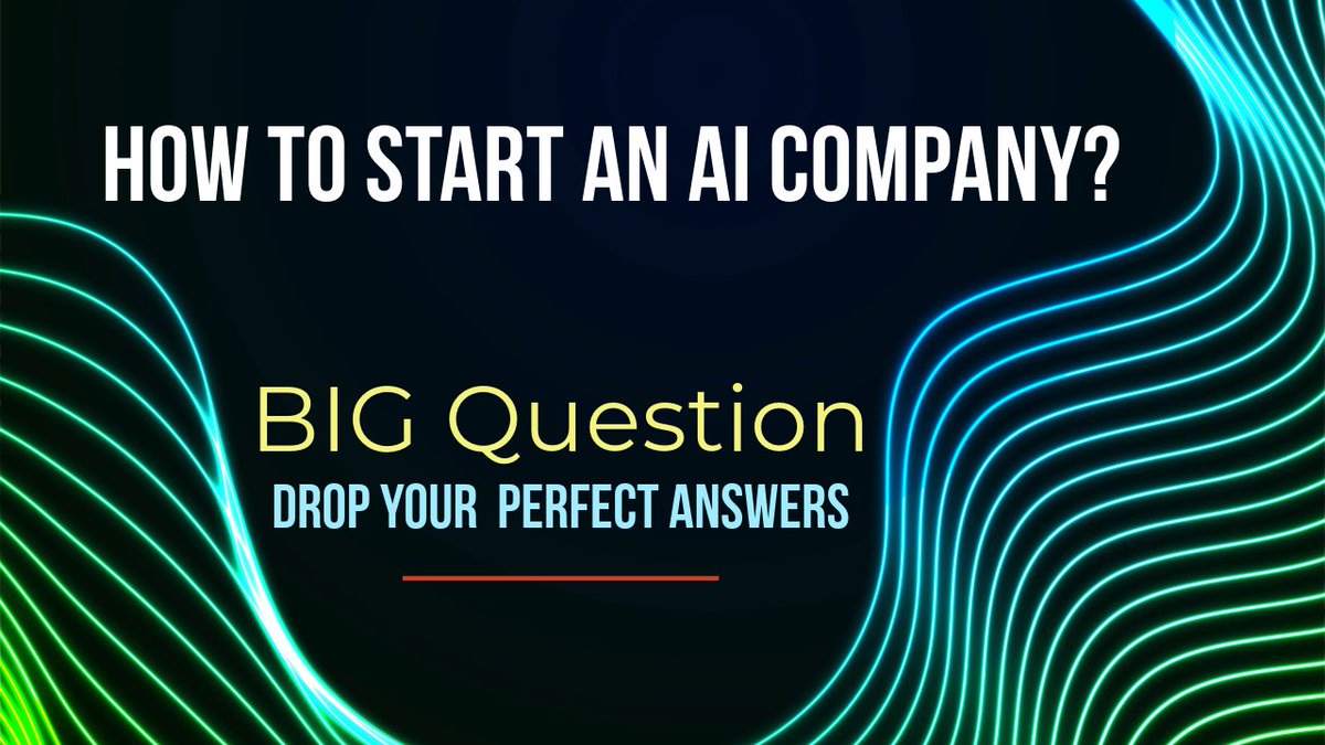 AzureCloudGenAI's tweet photo. The Big Question: 𝐇𝐨𝐰 𝐭𝐨 𝐬𝐭𝐚𝐫𝐭 𝐚𝐧 𝐀𝐈 𝐂𝐨𝐦𝐩𝐚𝐧𝐲?

👉Why starting an AI company might not be ideal for individual users?
👉Share your reasons and thoughts about starting an AI company.

#AI #AIGen #Tech #Digital #Microsoft #OpenAI #NVIDIA #AMD #Tesla #Gemini https://t.co/FI6NvjELIS
