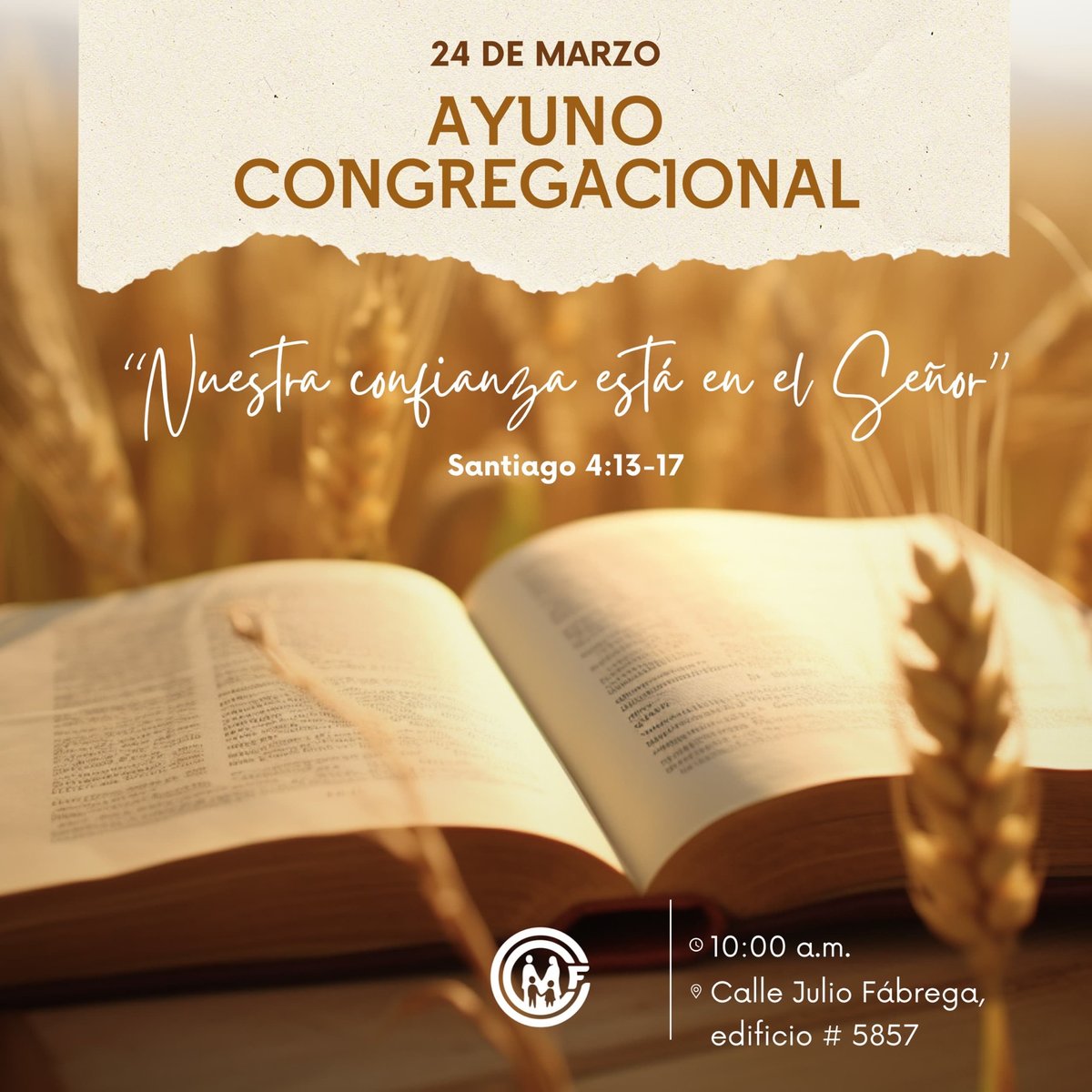 CFCfamiliar's tweet photo. Te esperamos mañana en nuestro servicio y ayuno congregacional 🙏🏻

#CFCFamiliar https://t.co/O8Plzq1wUM