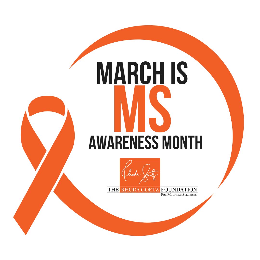 March is #MSAwareness Month, a cause close to my heart. Losing my mother to MS inspired me to start the #RhodaGoetzFoundation in her honor to help others. 🧡