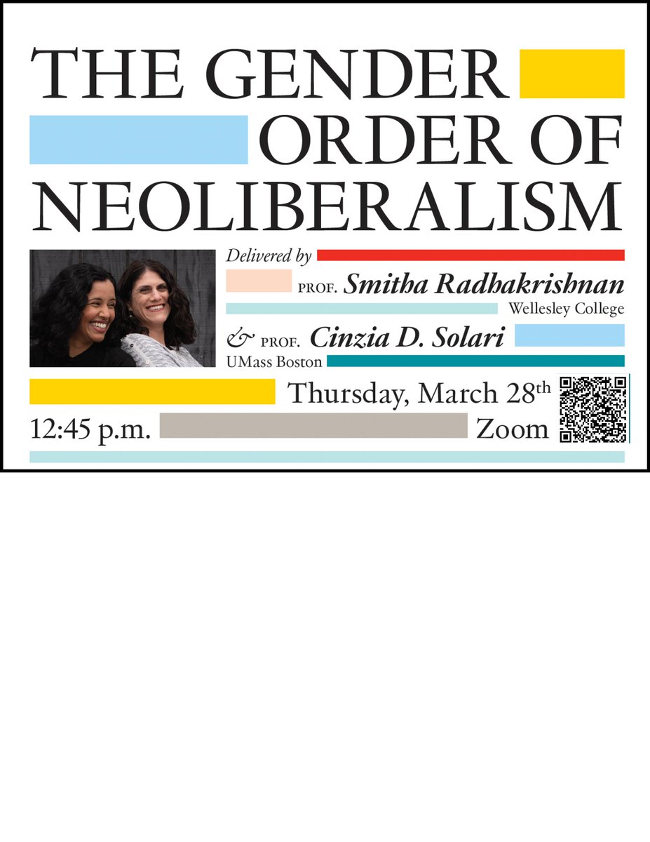 Book talk/celebration and book raffle! RSVP here: docs.google.com/forms/d/e/1FAI…! @politybooks #UMBSoc @UMassBoston @UMB_Sociology @DepartmentofWGS @ASAmigration @ASASexandGender @ASAGTS @asa_ipm @isa_sociology @essnet @ProfessorSmitha @Wellesley