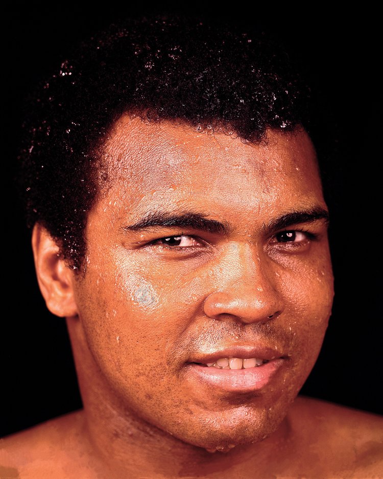 A closeup portrait of Muhammad Ali during a photo shoot at his training camp cabin on 58 Sculps Hill Road. Deer Lake, PA. March 1975. 📸: @LeiferNeil #MuhammadAli #Icon #Portrait #TrainingCamp #DeerLake #NeilLeiferPhotography #BoxingIcon #TheGreatest