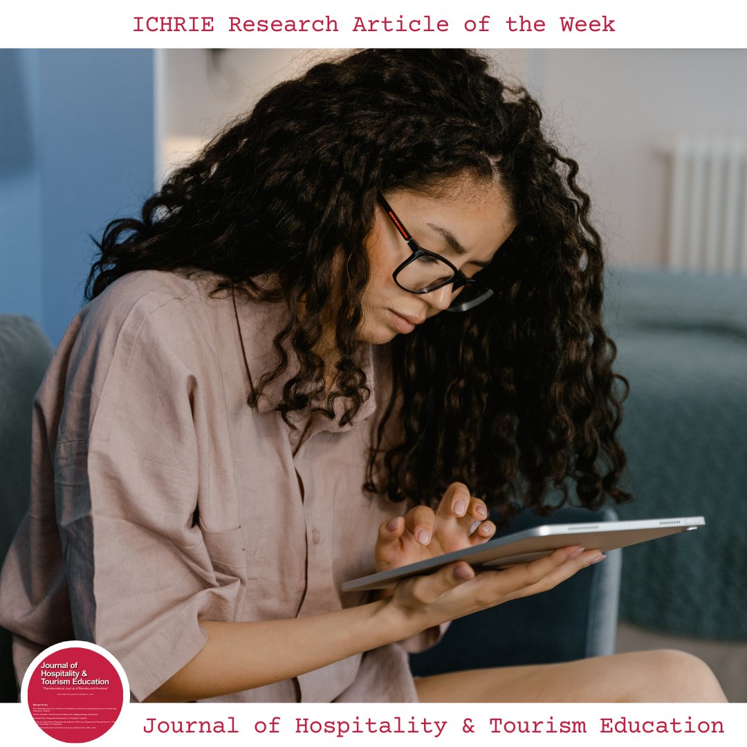 #ArticleoftheWeek

Katarzyna Minor, Emmet McLoughlin & Sheena Carlisle (2024) The Digital Skills Gap – Is it Time to Rethink the Needs of Tourism and Hospitality Organizations in the UK?, Journal of Hospitality & Tourism Education, DOI: 10.1080/10963758.2024.2316338