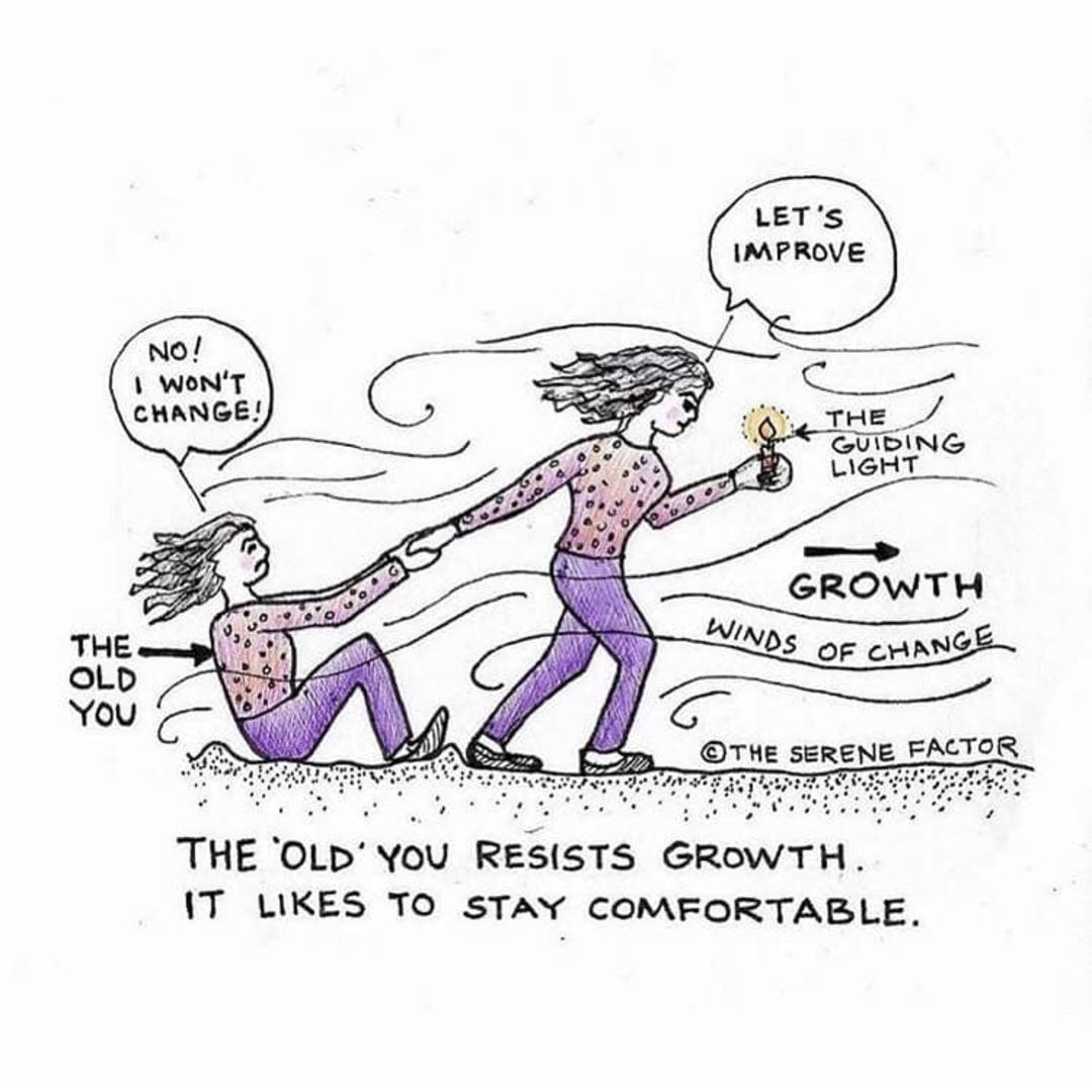Do you want to make a change... one that gets you to grow?

That isn't going to happen by doing the same old, same old.

And while stepping into the unknown can be a wee bit... scary... 

It's how you grow... and it's actually quite exciting if you look at it that way!