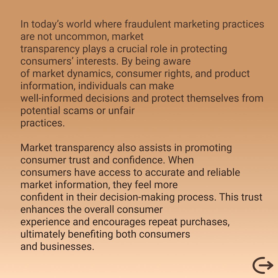 Consumer Empowerment and Market Information: The Impact of Market
Transparency on Consumer Decision-Making
.
Follow:
@advocatesiddharthnarang
siddharthnarang.com
.
#advocatesiddharthnarang
.
 #ConsumerEmpowerment #MarketInformation #MarketTransparency #MarketInsights