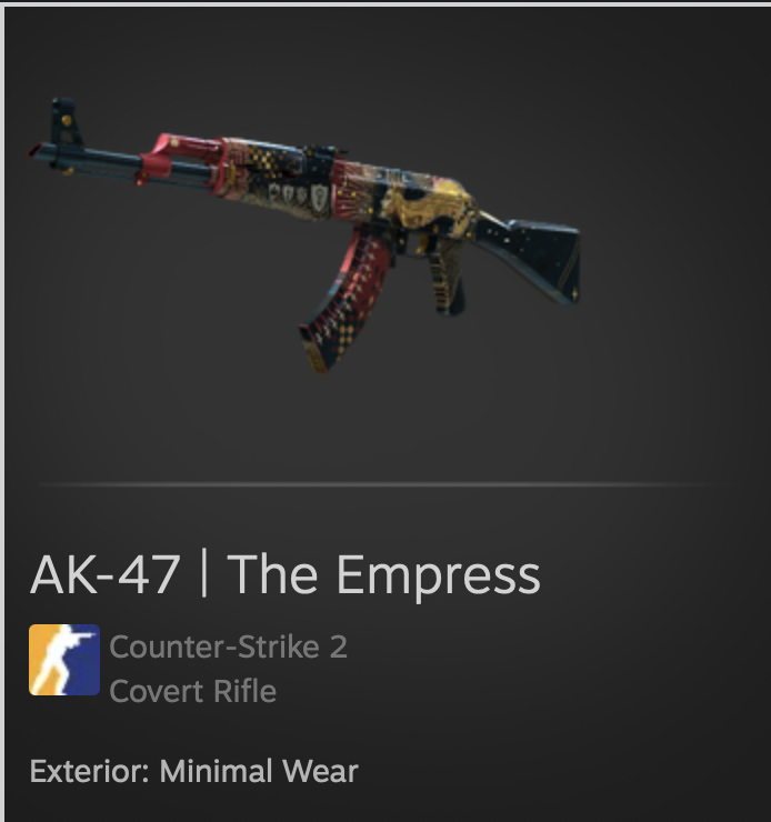 Jacob “Pimp” Winneche (@pimpcs2) on Twitter photo Eternal Fire AK-47 The Empress giveaway! 🇹🇷
Congratulations to EF for being the first ever Turkish squad to make it to a major play-off.
Giving away this AK to one of the many EF fans out there:
1. Follow <a href="/PimpCS2/">Jacob “Pimp” Winneche</a>
2. Comment "Eternal Fire <3"
Winner drawn tonight, GL GL
(AK Eternal Fire AK-47 The Empress giveaway! 🇹🇷
Congratulations to EF for being the first ever Turkish squad to make it to a major play-off.
Giving away this AK to one of the many EF fans out there:
1. Follow <a href="/PimpCS2/">Jacob “Pimp” Winneche</a>
2. Comment "Eternal Fire <3"
Winner drawn tonight, GL GL
(AK