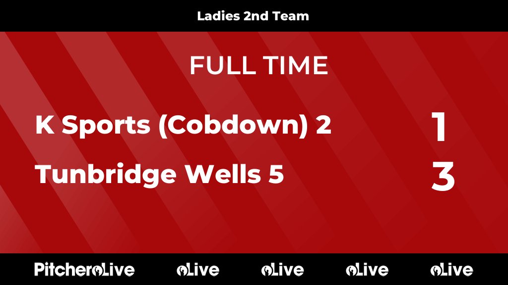 FULL TIME: K Sports (Cobdown) 2 1 - 3 Tunbridge Wells 5
#KSPTUN #Pitchero
ksportshockey.co.uk/teams/261873/m…