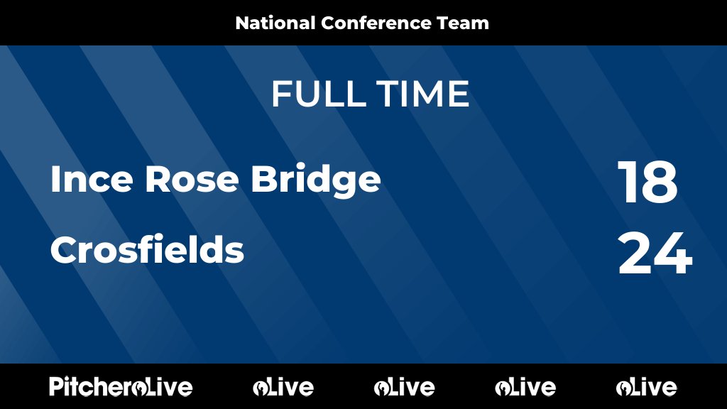 FULL TIME: Ince Rose Bridge 18 - 24 Crosfields #INCCRO #Pitchero crosfieldsarlfc.co.uk/teams/112954/m…