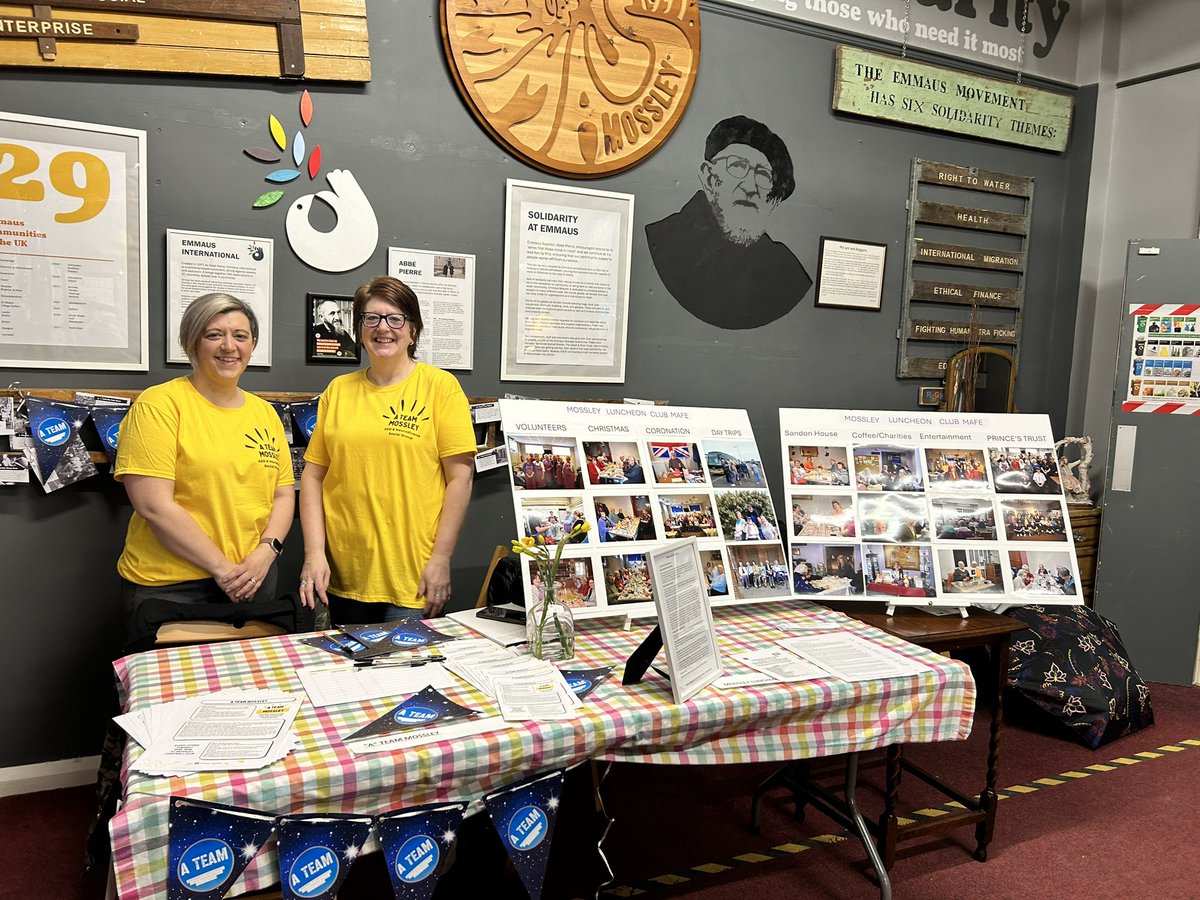 It was fantastic to be part of Mossley’s volunteering event at <a href="/emmausmossley/">Emmaus Mossley 💚</a> today. Thank you to everyone who came over to say Hi 👋 and find out about ‘A Team’ and what we are about ☺️