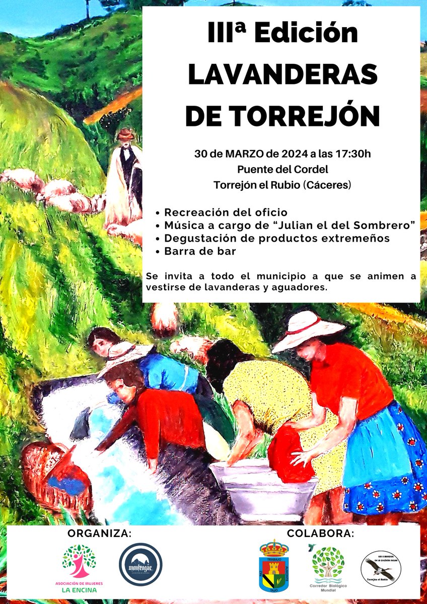 ¡Planazo para esta Semana Santa! 
¡Os esperamos en #TorrejónelRubio con show, geocaching, fiesta popular y exhibiciones!!

#Monfragüe #Extremadura #Naturaleza