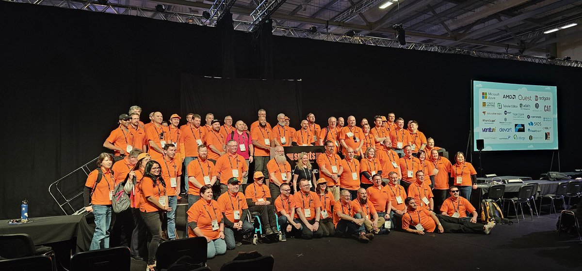 The most amazing #TeamOrange #sqlbits2024 Volunteers 🧡🧡🧡
Thank joy
