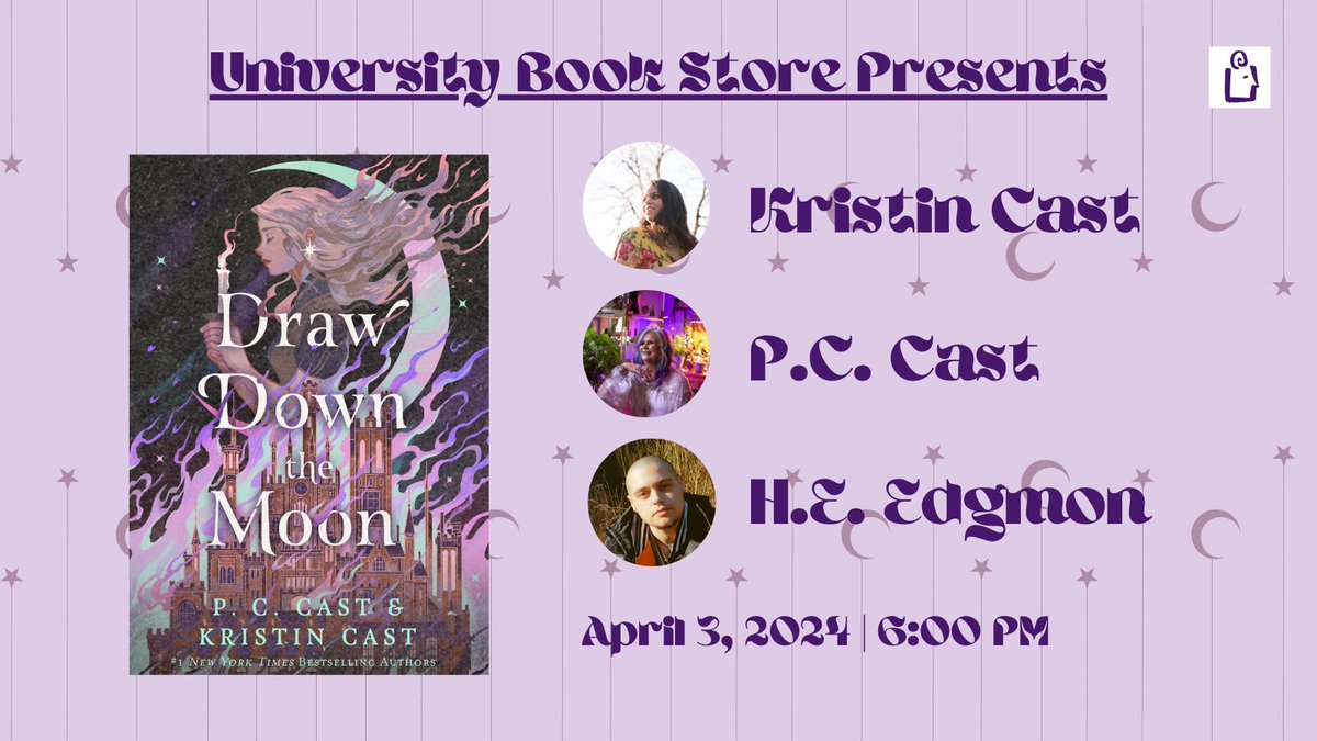 University Book Store (@ubookstoresea) on Twitter photo Set at a mysterious academy on an island off the Seattle coast, Kristin and P. C. Cast's new fantasy features magick, mystery, and romance πβ¨Join us and the wonderful <a href="/heedgmon/">H.E. Edgmon</a> to celebrate & discuss on Wednesday, April 3! Set at a mysterious academy on an island off the Seattle coast, Kristin and P. C. Cast's new fantasy features magick, mystery, and romance πβ¨Join us and the wonderful <a href="/heedgmon/">H.E. Edgmon</a> to celebrate & discuss on Wednesday, April 3!