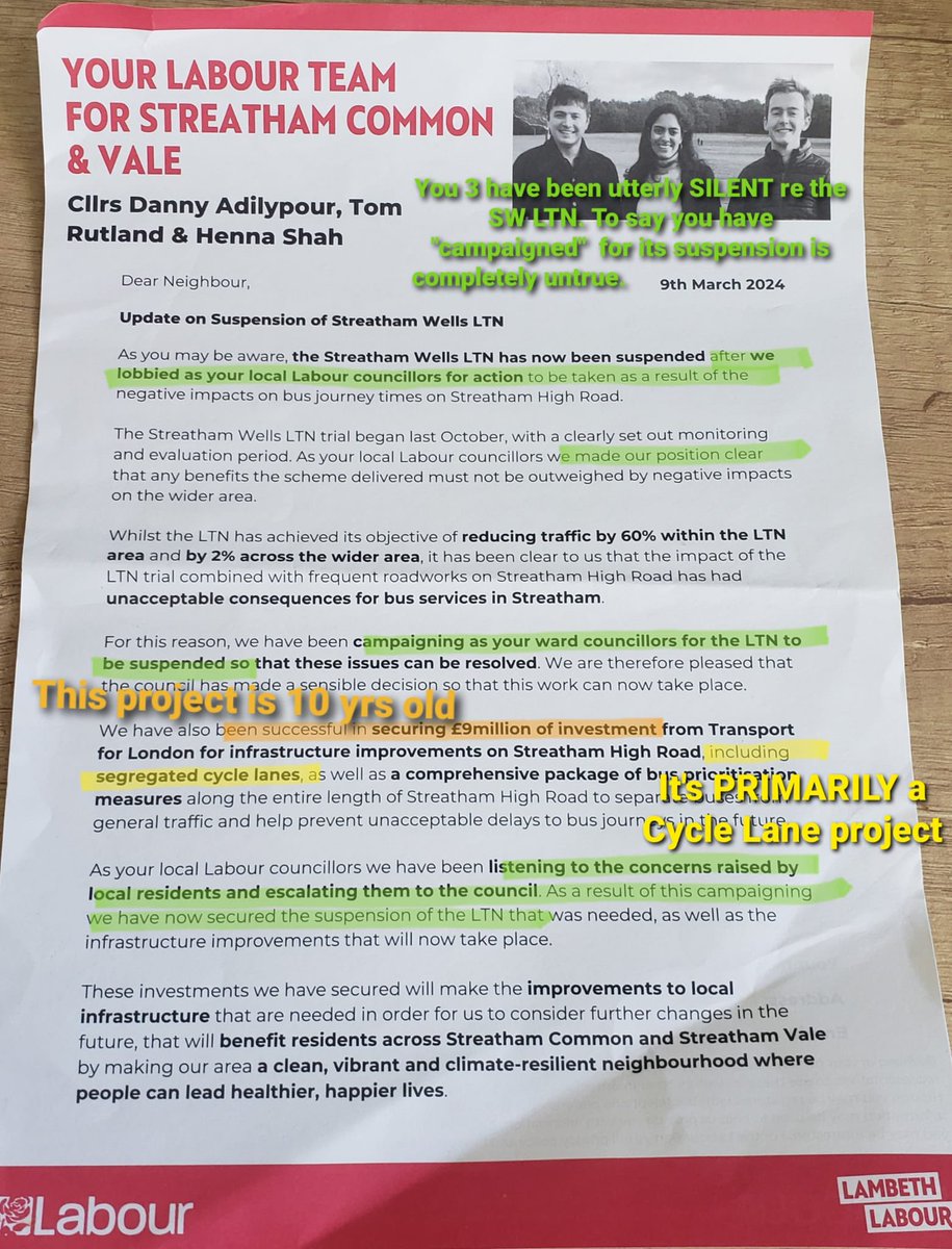 Wow, look at them taking all the credit, not mention of the awesome residents and @lambethltnwatch who worked tirelessly to show the reality. #mayoroflondon @streathamaction @NeilSalt2019 @Councillorsuzie