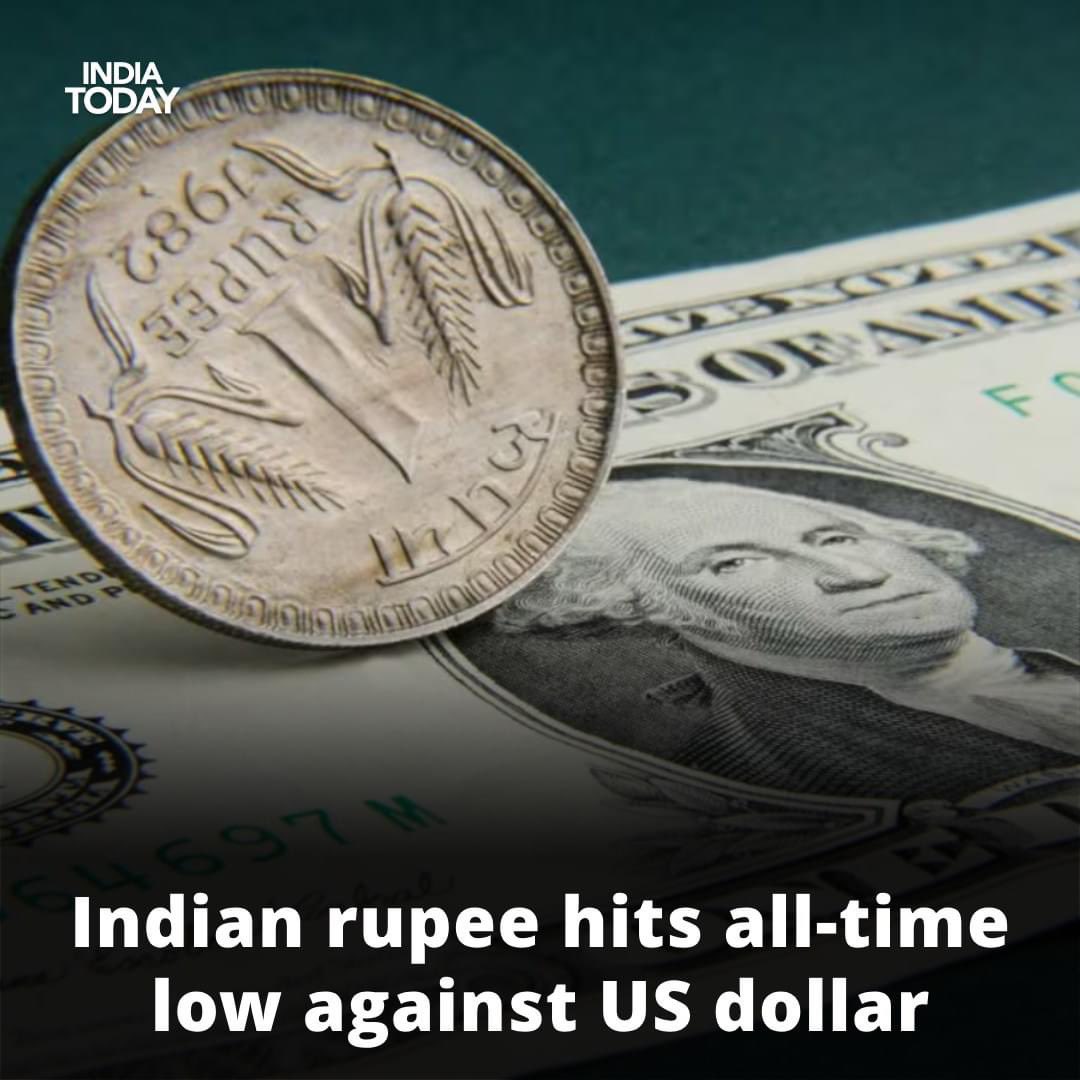 Rupee hits all-time low 

1 US Dollar = 83.4250 Indian Rupees 

देश की करेंसी ऐसे ही नहीं गिरती उस देश का शासन कोई मूर्ख या फिर कोई बहुत बड़ा भ्रष्ट चला रहा होता है तब ऐसे होता है। 

#Rupee #economy #ITCard