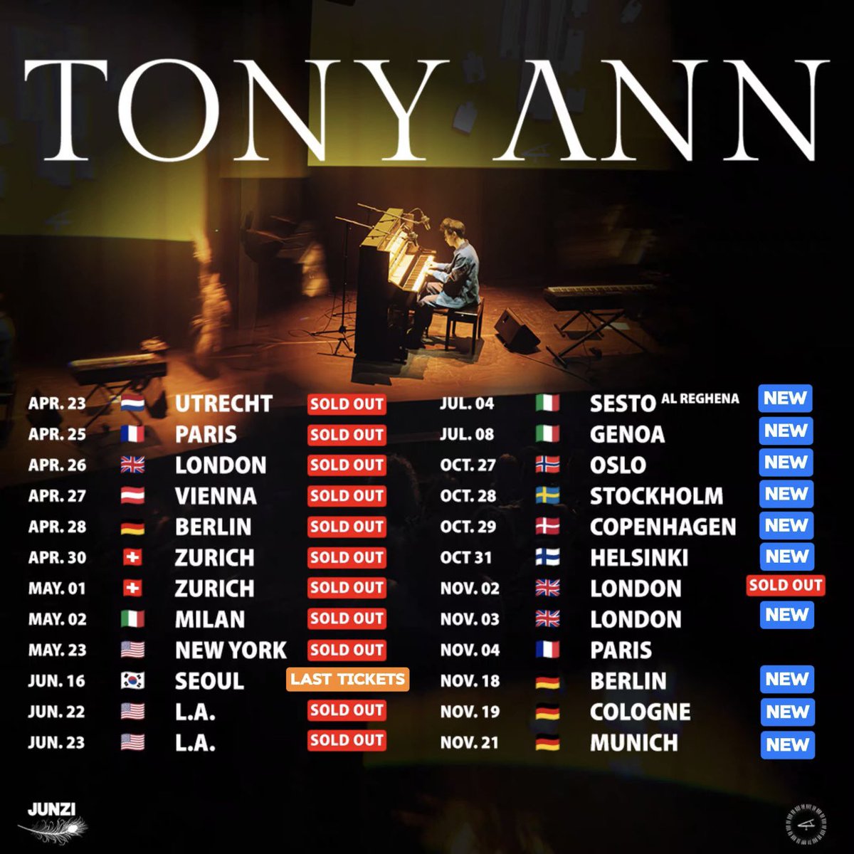 NEW DATES ADDED 😍😍😍!!!!! - tix.to/tonyanntour - Me and my team are always reading your comments… so which other cities should we add next to this list…✈️ 🗺️👀??? It’s going to be a fun year 🤩🤩 I can’t wait to see you all on tour 💫✨❤️