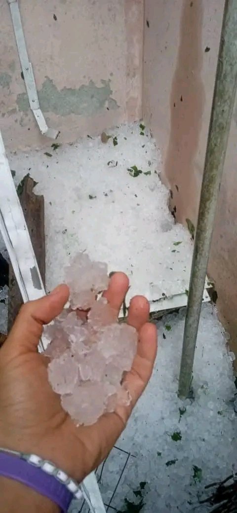 No es Groenlandia, esto es en La Habana (Cuba) 😯🇨🇺 tormenta de granizos.