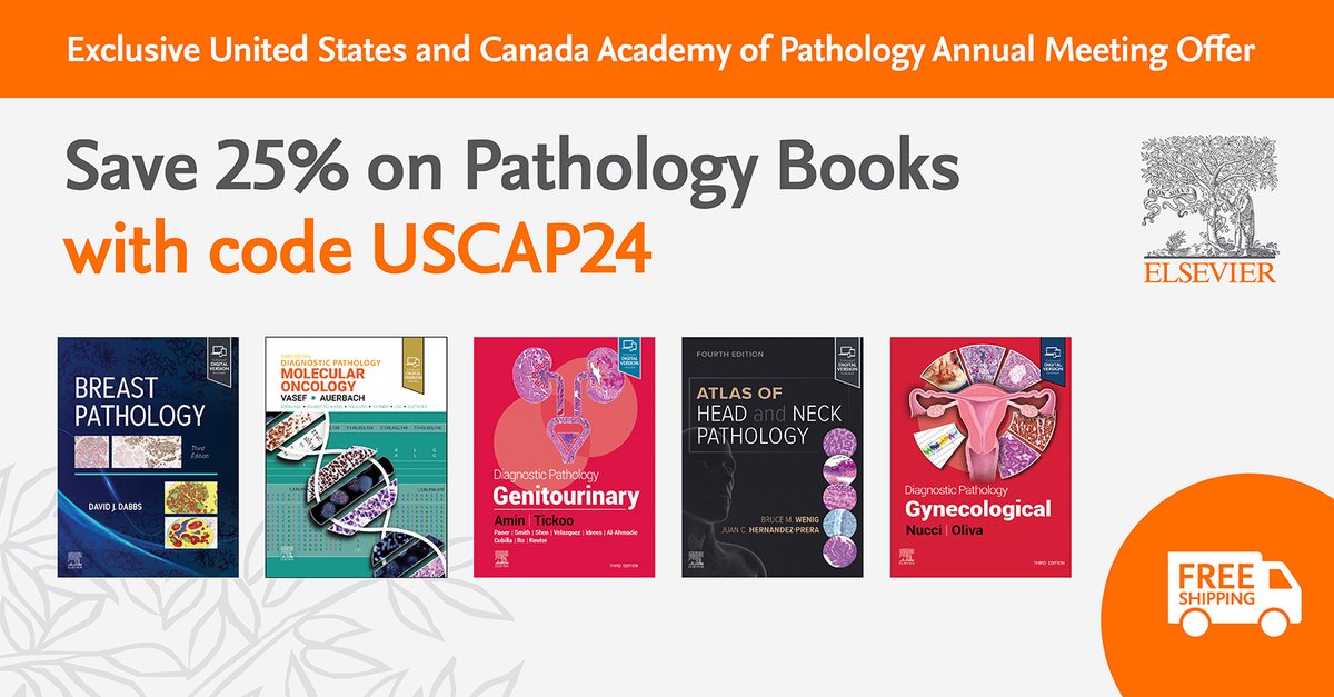 Attending #USCAP2024 Annual Meeting? Stop by booth 917 for exclusive discounts on #Pathology books. Can't make it? Enjoy a 25% discount on your online order with promo code USCAP24. spkl.io/60184LDzG 📚🔬 *Valid in the U.S. #ModernPathology #USCAP #Pathologists @LIjournal