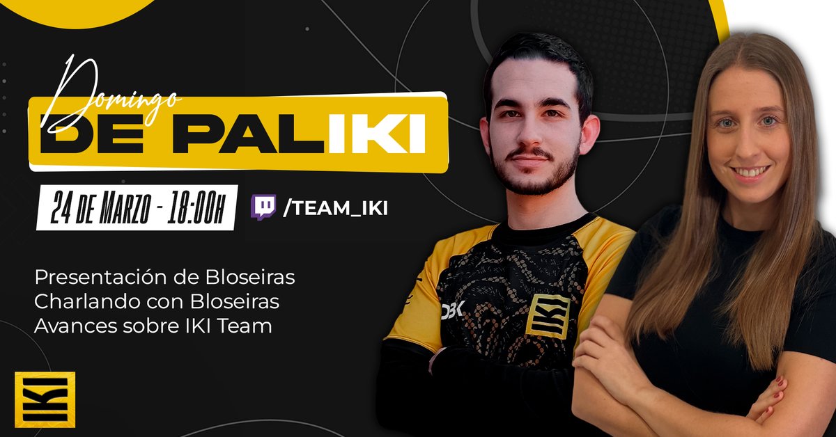 weareiki's tweet photo. ¡Mañana toca domingo de paliki! 🫡

Pasaremos un ratito de charla junto a @bloseiras para conocerla mejor, además de hablar de novedades que se vienen al IKI Team👀 

DOMINGO 24 DE MARZO - 18:00h España 🗓️

¿Dónde? Por aquí 👉 https://t.co/hMZVNnT4aB