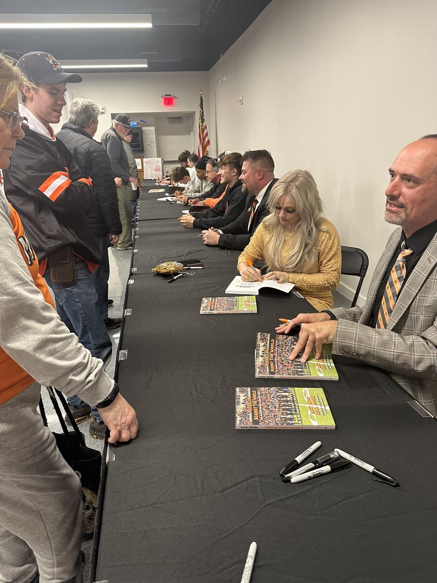 Wow what an amazing night with @ScottLuckStory at our book signing held @massmu - I am overwhelmed by the support of fans, coaches, players, family and friends - Massillon Against The World available now! #TIG #author #football