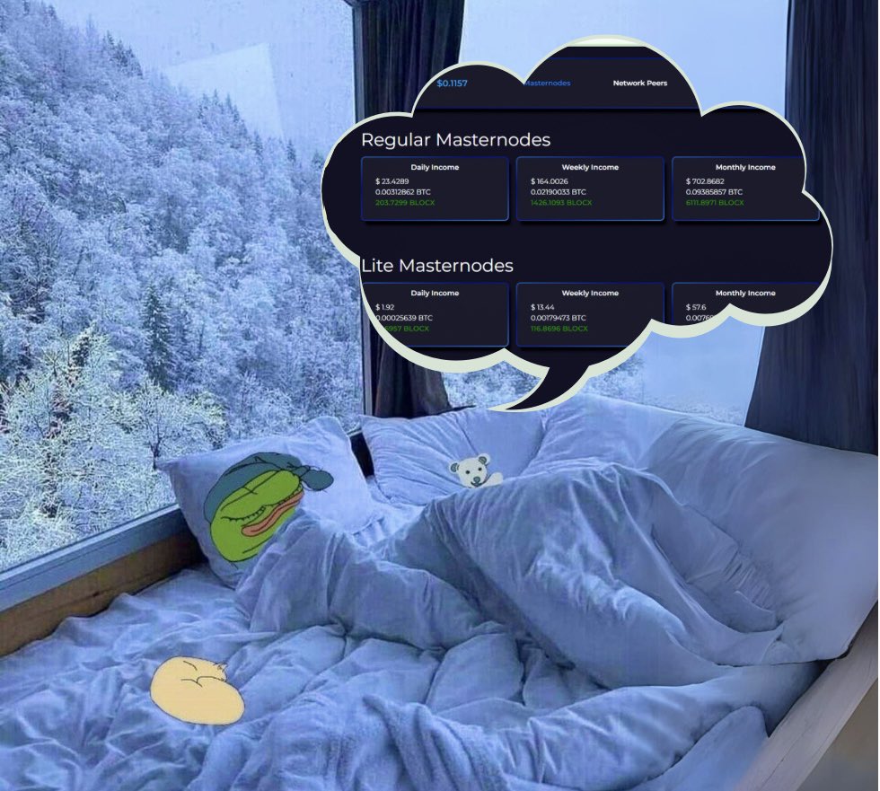 Ass_phattttt's tweet image. Sleep all day, because I’m running a Masternode For @BLOCX_TECH 

With there native coin &amp;lt; $BLOCX &amp;gt; as collateral,

Enabling me to secure network stability and contributing to the network

Not just that i get rewarded with $BLOCX, so I can make money while asleep 💎