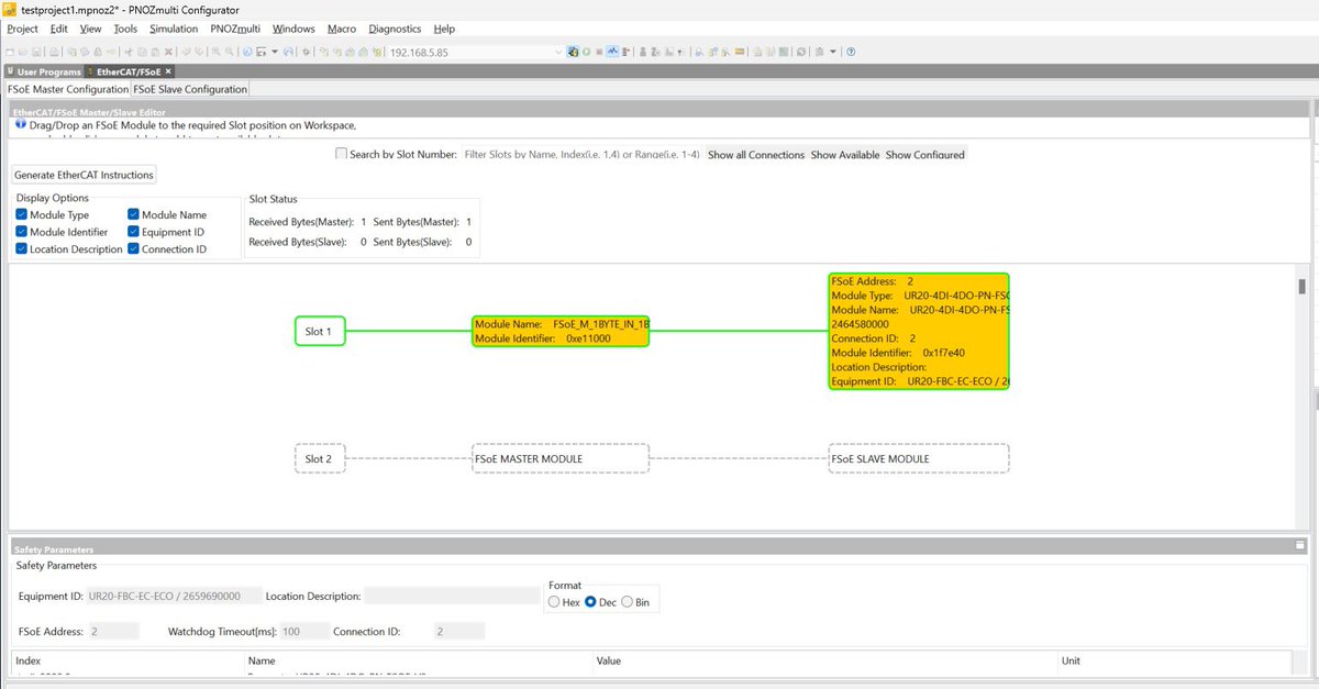 3threes2's tweet image. とりあえず #pilz #fsoe master #twincat3 #weidmueller fsoe slave が立ち上げた

#ethercat  
おやすみなさいー