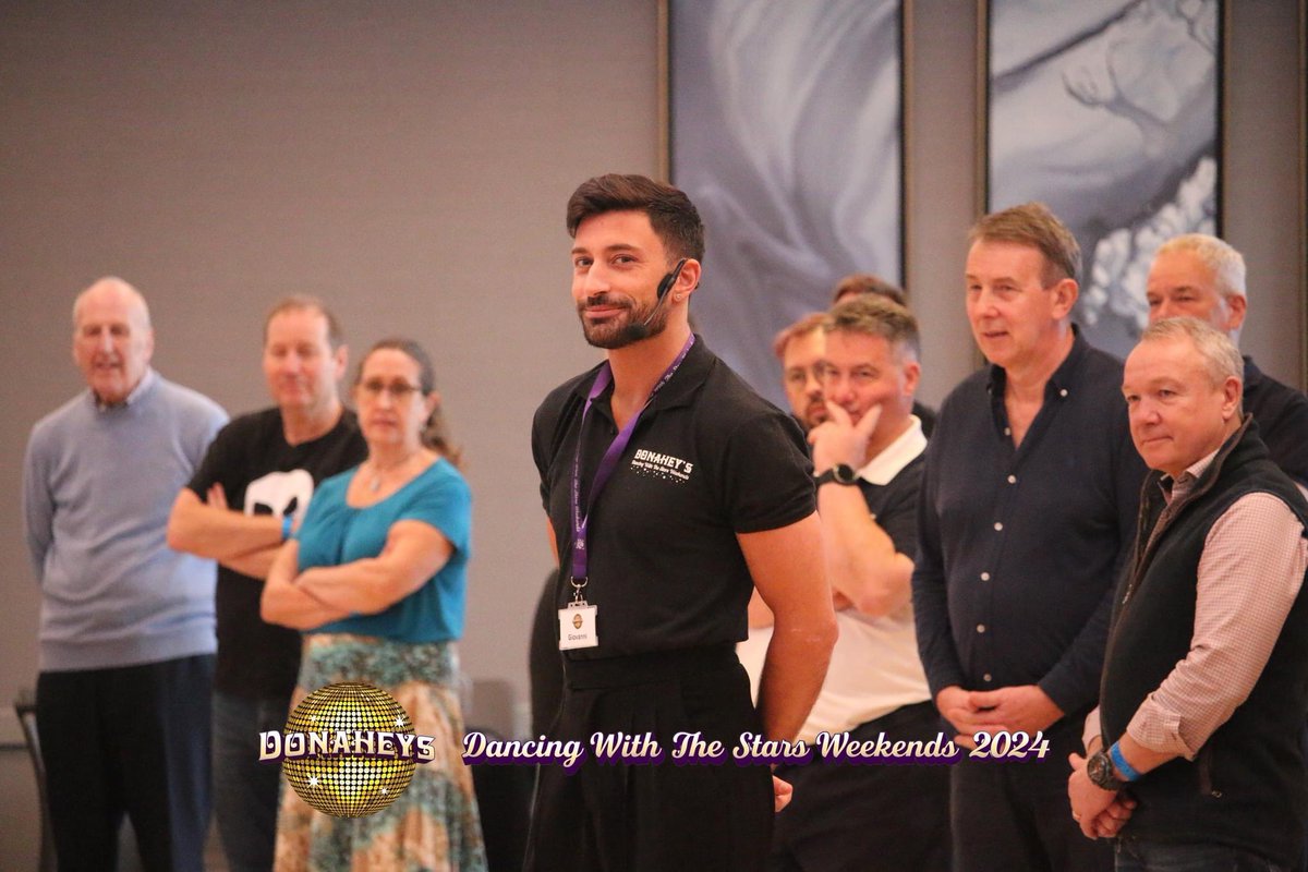 Highly charged Jive lessons with 🏆 Guiness World Record holders @pernicegiovann1 @laurenmayoakley we look forward to practicing those kicks & flicks tonight with our 15-piece Big Band 🎶 donaheys.co.uk/2025