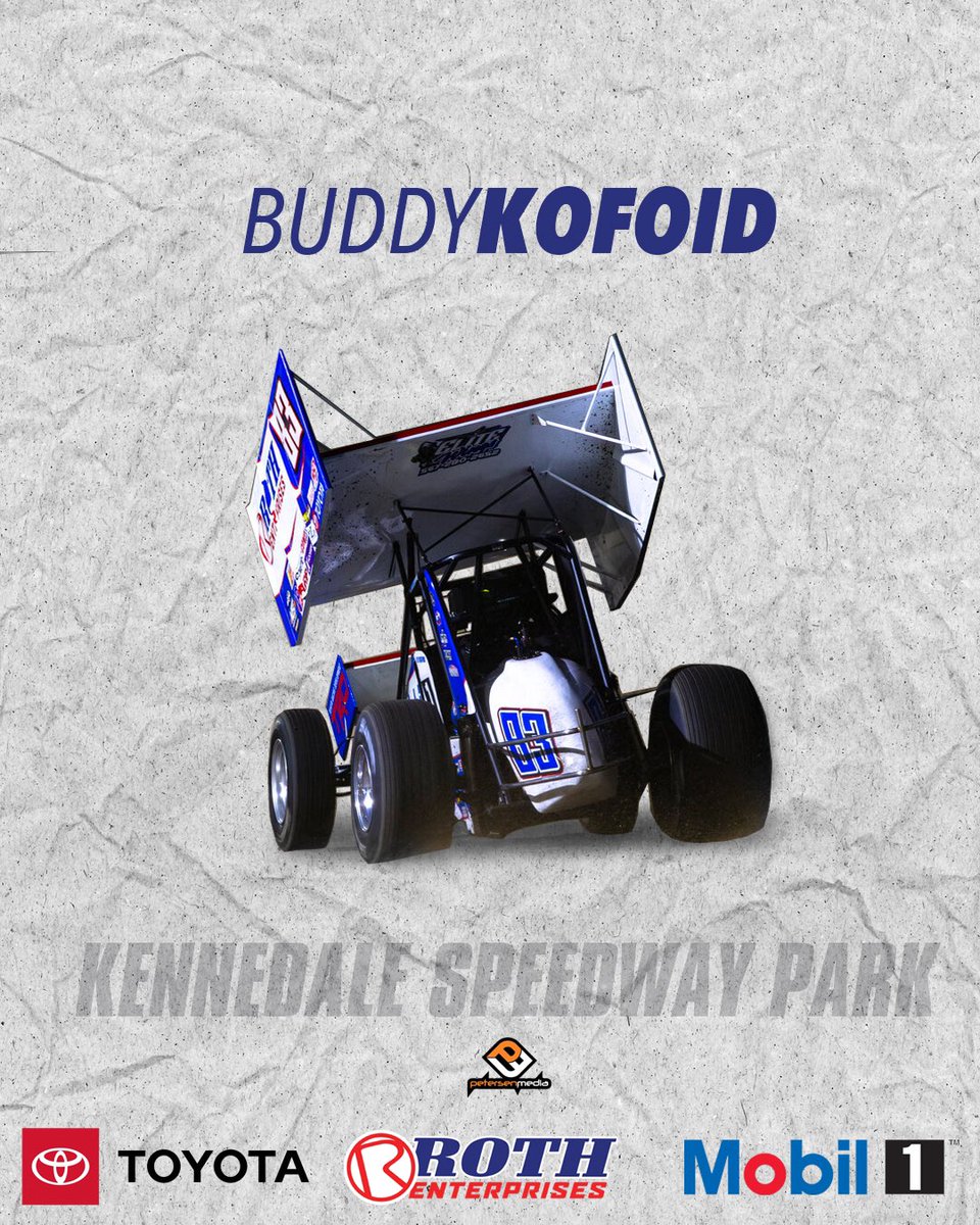 #RACEDAY 🏎️ - @MichaelKofoid 📆 - @WorldofOutlaws 📍 - Kennedale Speedway Park 📺 - @dirtvision ✍🏻 - @Petersen_Media #TeamToyota