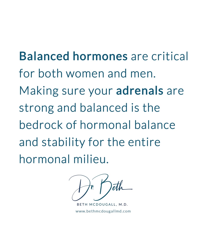 Your hormones provide a platform for your physiology. They help you cope with stress and they provide a foundation for the neurotransmitter balance in the brain. ⁠

Dr. Beth ⁠
⁠
#hormones #hormonalimbalance #estrogen #testosterone