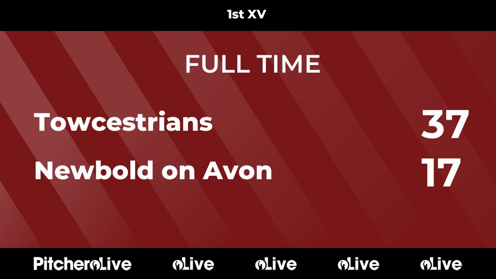 FULL TIME: Towcestrians 37 - 17 Newbold on Avon #TOWNEW #Pitchero pitchero.com/clubs/towcestr…