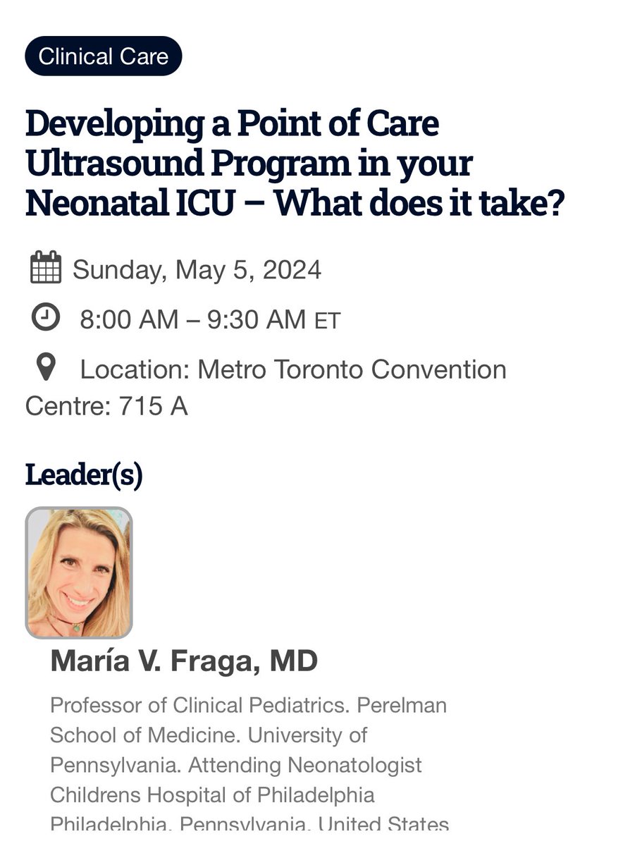 Developing a Point of Care Ultrasound Program in your Neonatal ICU – What does it take? At PAS 2024: Sunday, May 5, 2024. 8:00 AM – 9:30 AM ET 2024.pas-meeting.org/index.asp?pres… Book your slot! ❤️#POCUS in #NICU