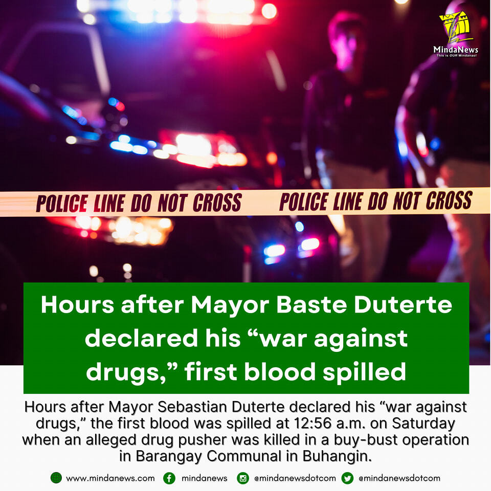 Duterte on Friday afternoon declared a “war against drugs” and vowed to kill those who will not stop using them. READ: ift.tt/HCUpXcx