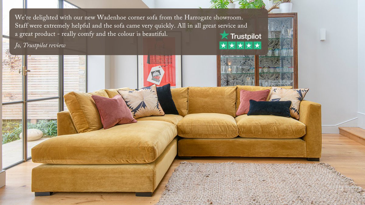 A very happy customer 💛 We love hearing all about your showroom experiences and how much you love your new Sofas & Stuff furniture. Read our wonderful customer reviews here: bit.ly/3PobCfX