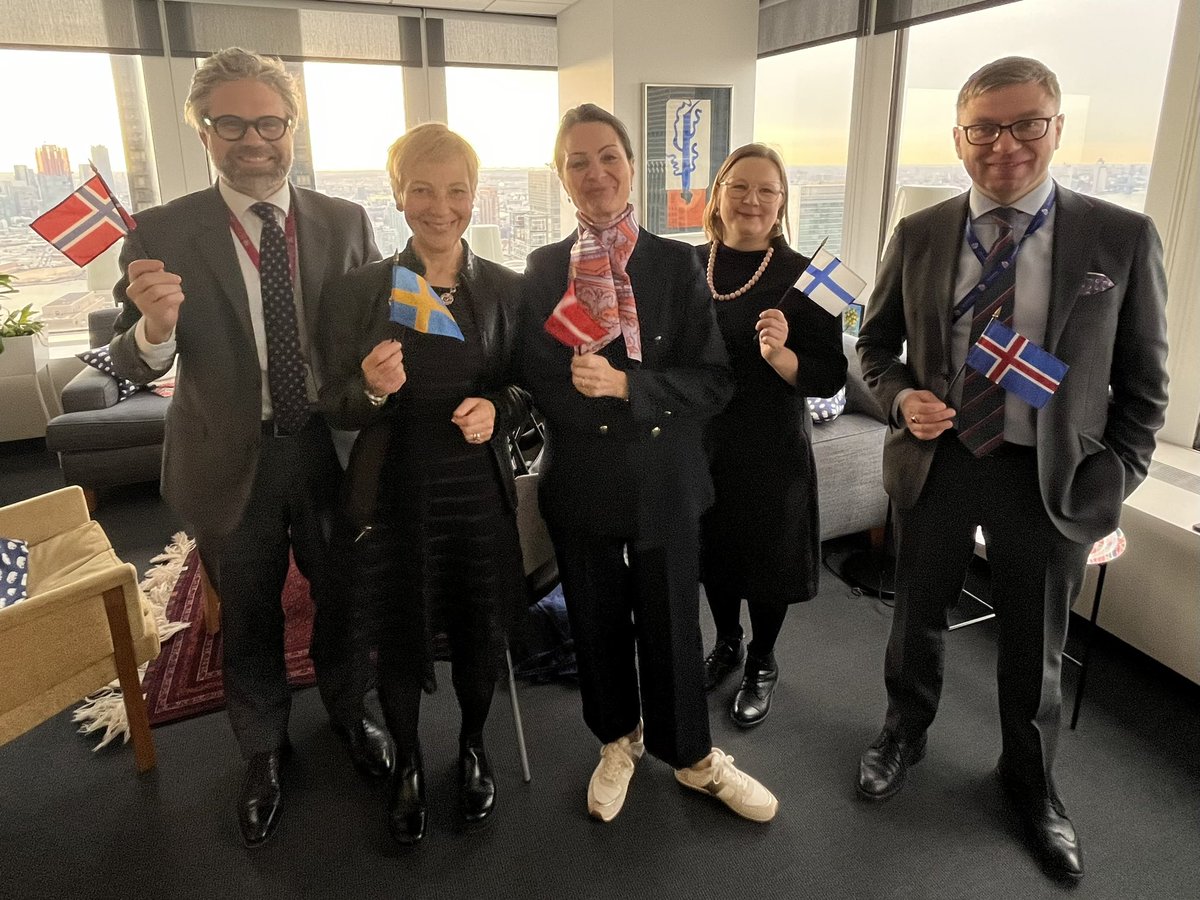 🇩🇰venner, 🇫🇮ystävät, 🇮🇸vinir, 🇳🇴venner, 🇸🇪vänner, Today we celebrate #NordicDay & regional cooperation is more important than ever. Here at the @UN the Nordic Missions work closely together for global democracy, freedom, peace & prosperity. #NordicCooperation #TheNordics