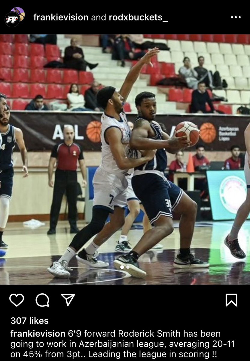 Former AUM forward Roderick Smith (‘23) is averaging 20.3 and 11.2 rebounds in his first professional season! Last two games: 38 points and 9 rebounds 23 points and 25 rebounds 🔥 🔥🔥 @Rodxbuckets__