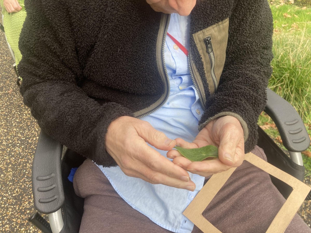 We had a wonderful <a href="/parkbathe/">Marie-Ange Carole</a> wellbeing walk this Thursday as part of the #HappierOutdoorsFestival. We heard woodpeckers, found a colour match, saw the first butterfly of the spring and smelt some feverfew plants we found- delicious! #mobilityfriendly #greenspacesinurbanplaces