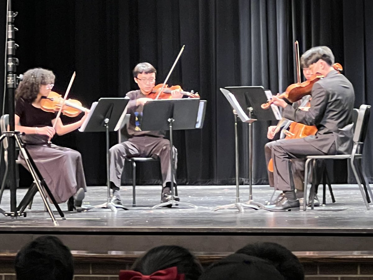 Congratulations to the Boston Quartet from Clements HS on their outstanding performance at the UIL State Chamber Music Contest! @FortBendISD @CHS_Rangers @ClementsOrch