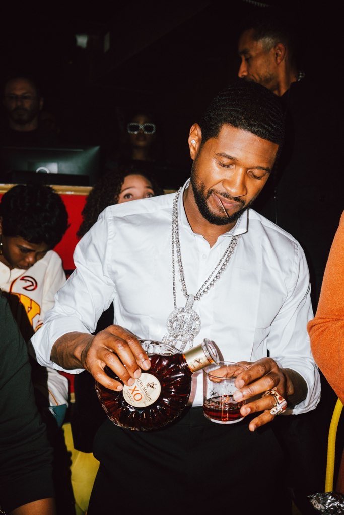 We're celebrating the 20th anniversary of Usher's #Confessions album with #RemyXO and the diamond record on repeat. Let's all raise a glass and say Yeah! for the iconic album that changed R&B. Please drink responsibly. #LifeIsAMelody #TeamUpForExcellence #TheseAreMyConfessions