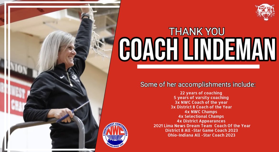 We want to give a huge thank you Coach Denise Lindeman for her time and dedication she has put into our program!