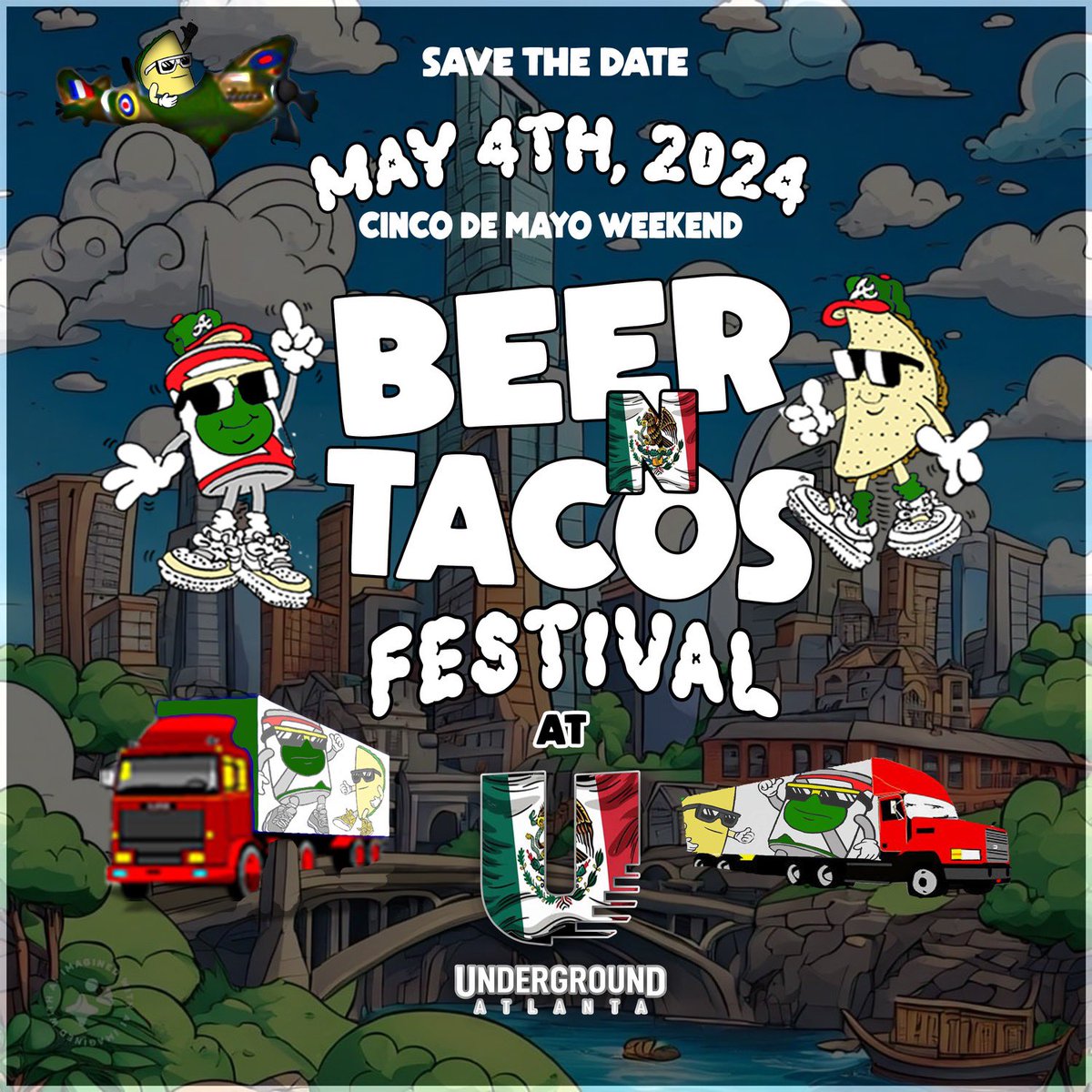 MarleyPaperboy's tweet photo. The legendary #BeerandTacos returns May 4th Cinco De Mayo Weekend in Underground Atlanta @BeerandTacos  #MayThe4thBeWithYou Beer and Tacos Festival !!! https://t.co/xjCT4M5clZ