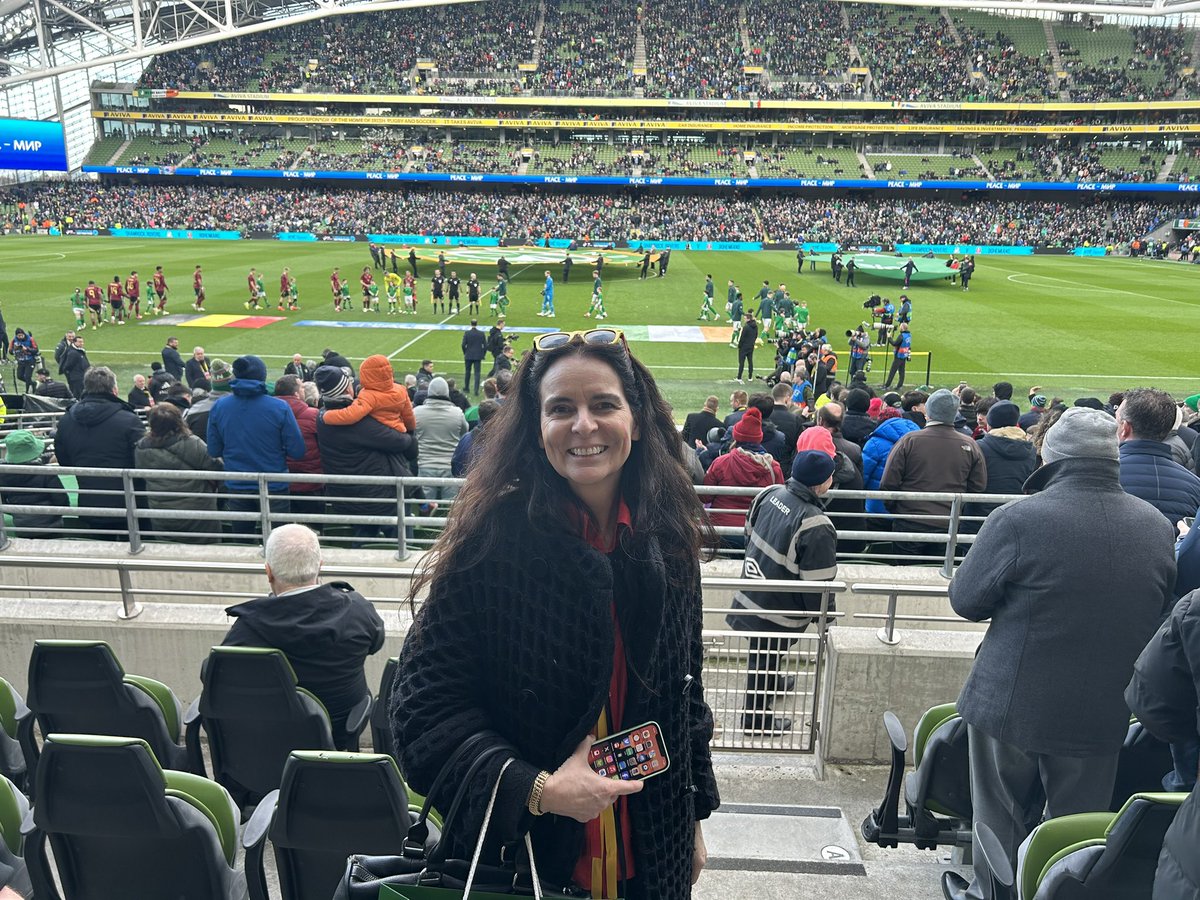 🇮🇪🇧🇪We’re ready for #Ireland v #Belgium here at @AVIVAStadium ! ⚽️May the best team win - and may that be Belgium! 💪☘️