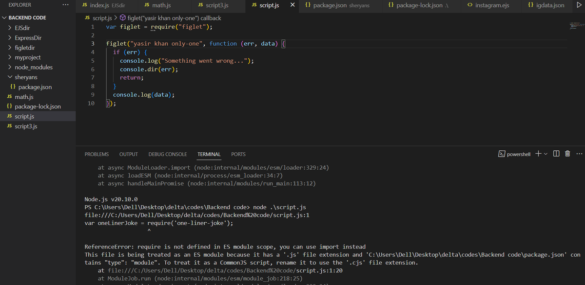 yasir_juned's tweet image. Day 11,12 and 13 of #100daycode
-> I am getting so much busy for travelling so u can't upload post about my work
-> Going deep in backend that how actually backend work
-> Understanding the usage of npm(packages)