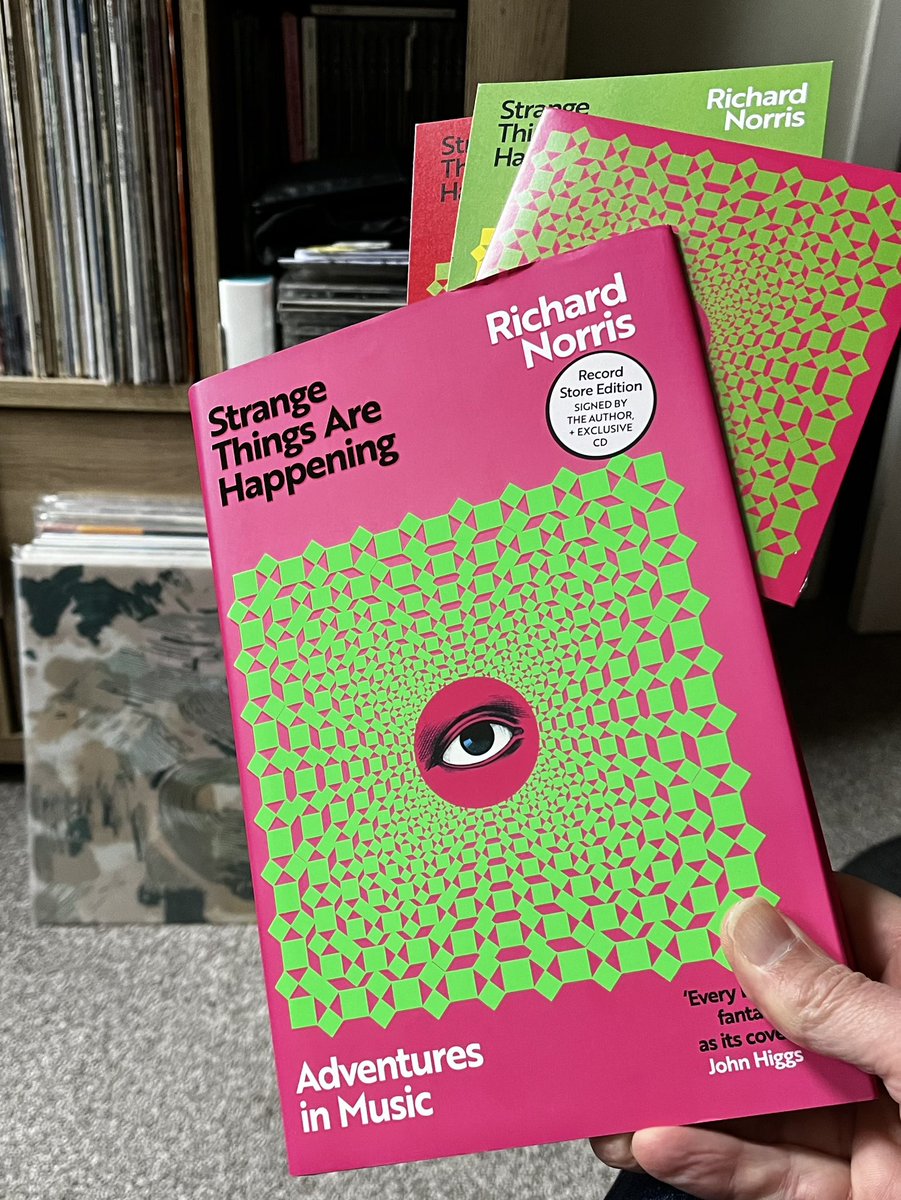 Been looking forward to this one! 📕 

Strange Things Are Happening 👁️ 

#richardnorris 
#thegrid #book 
#adventuresinmusic #TheOrderOfThe12 
#oraclesounds