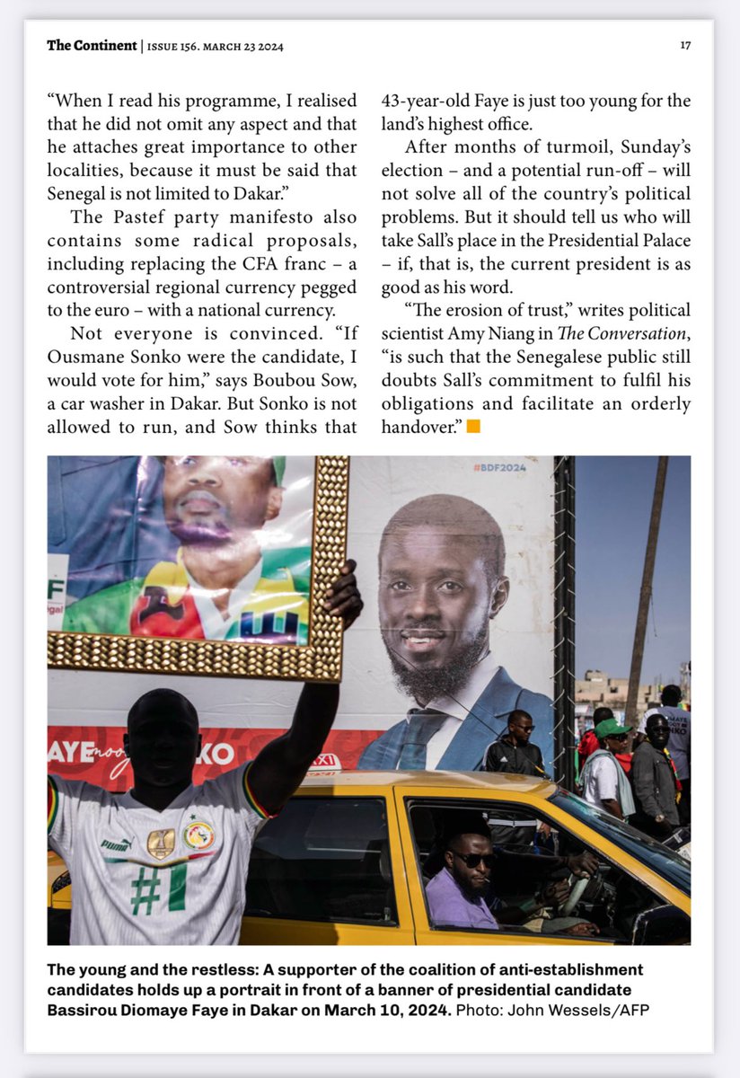 Senegal’s election which “nearly didn’t happen” will finally take place on Sunday 24th March. This piece from @thecontinent_ tells you all you need to know about the polls.