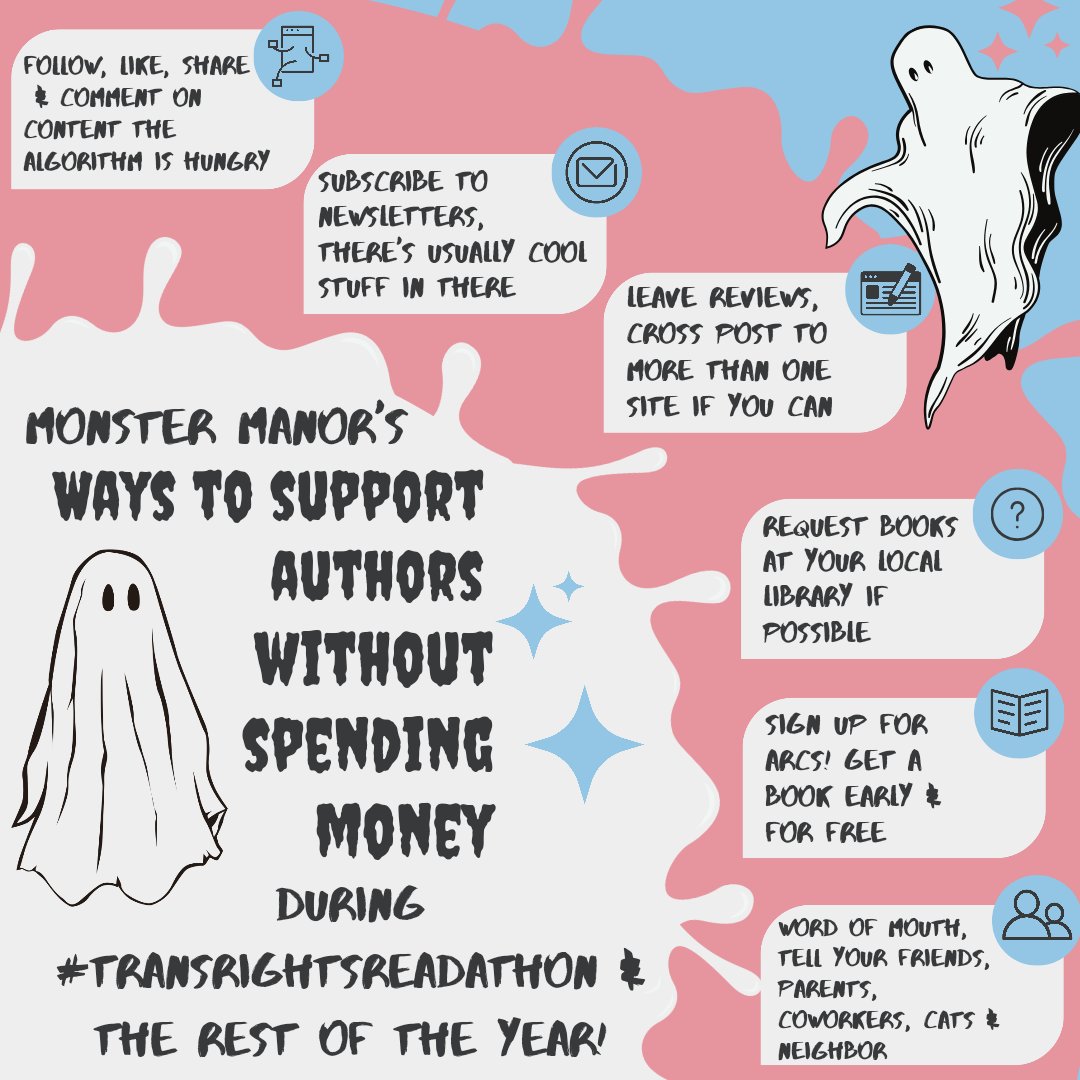 Hey #TransRightsReadathon here are some ways you can support your favorite authors for free (and not just this week- it works all year round 😘)