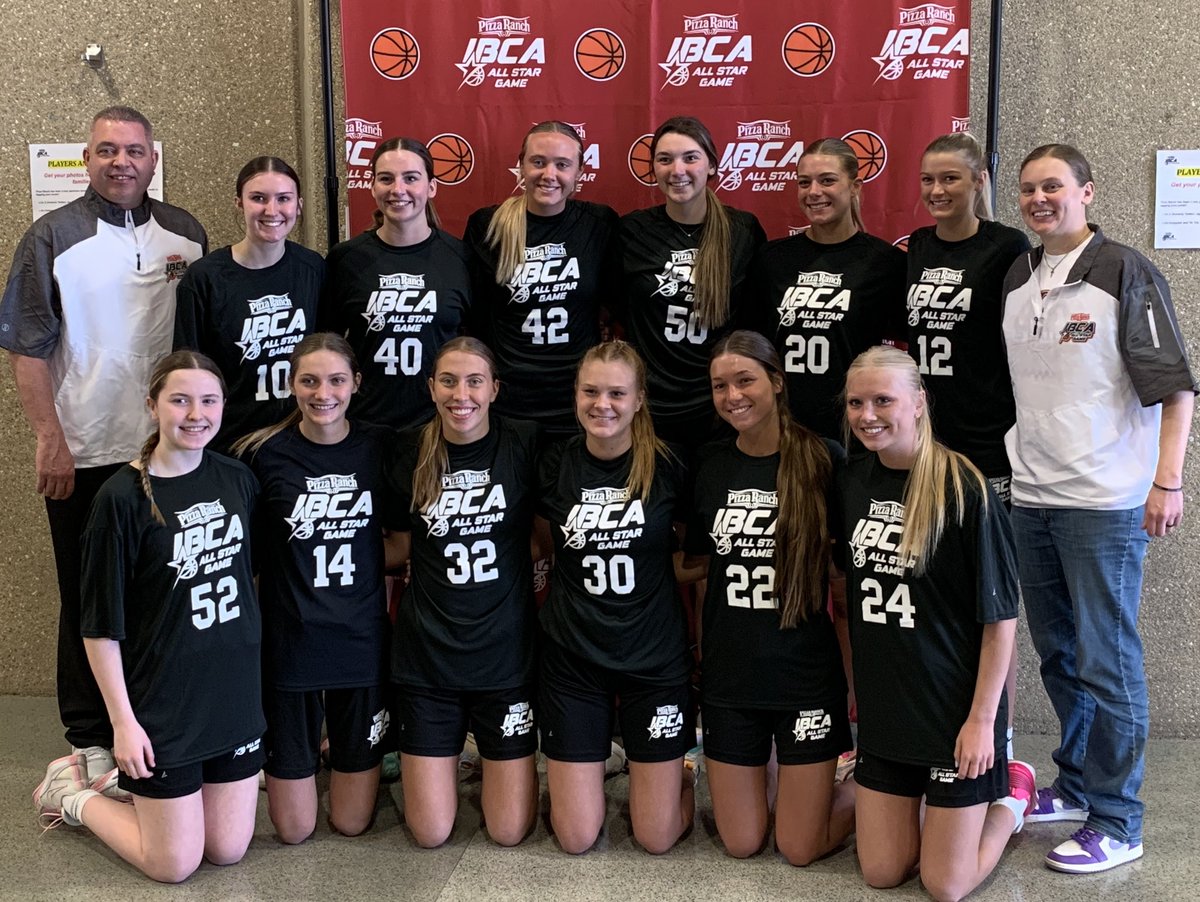 IowaBCA's tweet photo. Presenting your 2024 @PizzaRanch NW girls All Star team. https://t.co/d8ycUR2hVT
