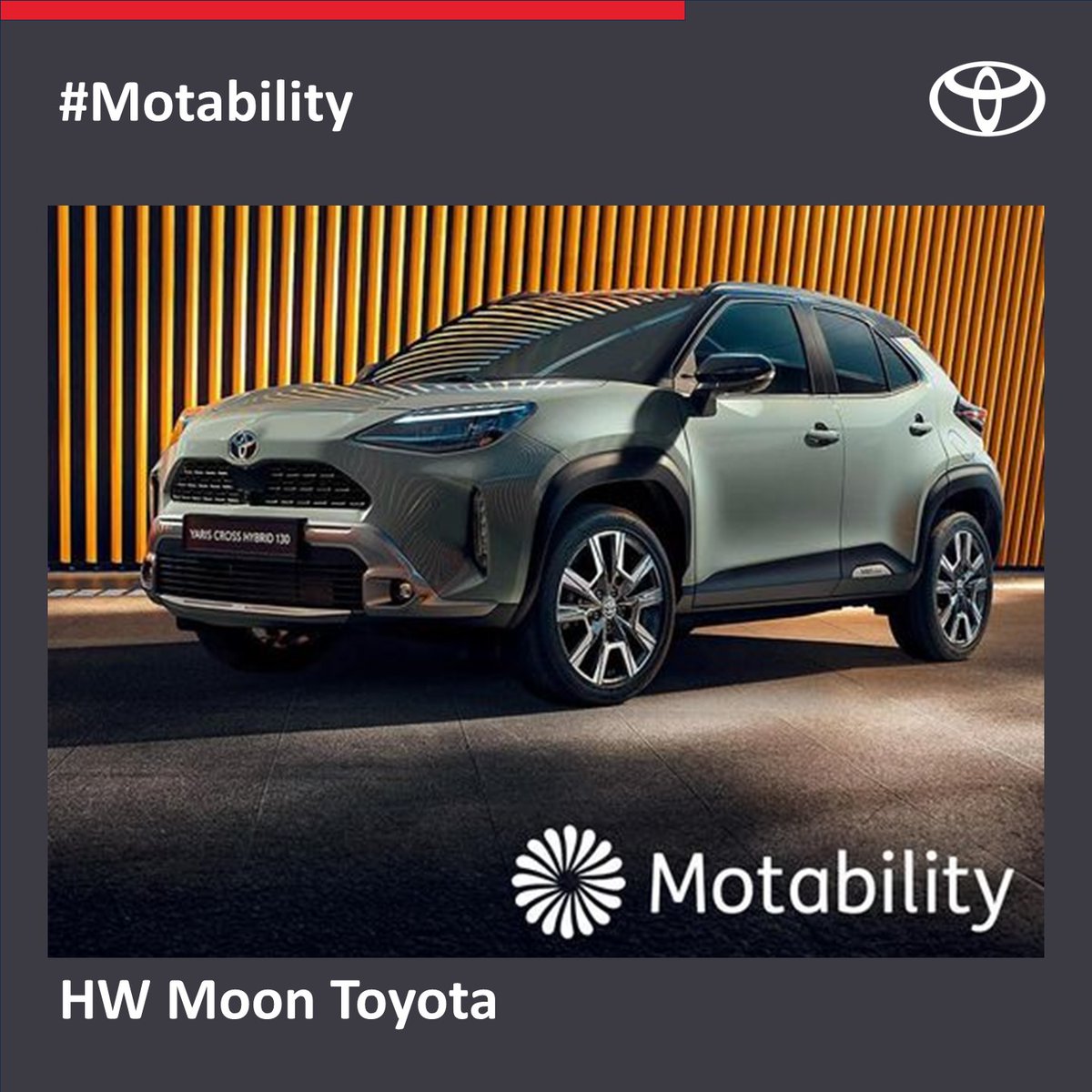 Discover your dream Toyota with our hassle-free Motability offers at HW Moon Toyota starting from £NIL Advance Payment. 🚗💫Check out all the deals here: bit.ly/48OommF 
T&amp;C’s apply. Visit our website for more details. 🌟
