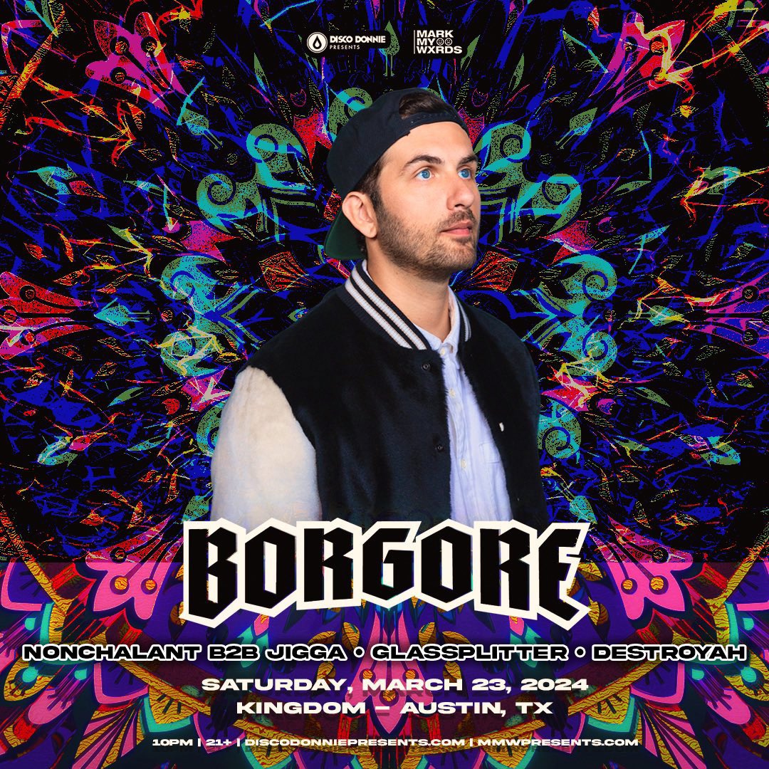 Special Delivery Presents (@sdpresentstx) on Twitter photo Austin! Get ready for <a href="/Borgore/">Borgore</a> at <a href="/KngdmAustin/">Kingdom Nightclub</a> tonight❗️Support from <a href="/Nonchalantmusix/">Nonchalant</a> b2b <a href="/ji666a/">Jigga the Roach</a> + <a href="/glassplitter_/">Glassplitter</a> + <a href="/destroyahdub/">🦃 destroyah 🛒</a> 🔊🔊🔊🔊🔊
Grab your tickets at <a href="/DiscoPresentsHQ/">Disco Presents</a> | MMWpresents.com
See you there! Austin! Get ready for <a href="/Borgore/">Borgore</a> at <a href="/KngdmAustin/">Kingdom Nightclub</a> tonight❗️Support from <a href="/Nonchalantmusix/">Nonchalant</a> b2b <a href="/ji666a/">Jigga the Roach</a> + <a href="/glassplitter_/">Glassplitter</a> + <a href="/destroyahdub/">🦃 destroyah 🛒</a> 🔊🔊🔊🔊🔊
Grab your tickets at <a href="/DiscoPresentsHQ/">Disco Presents</a> | MMWpresents.com
See you there!