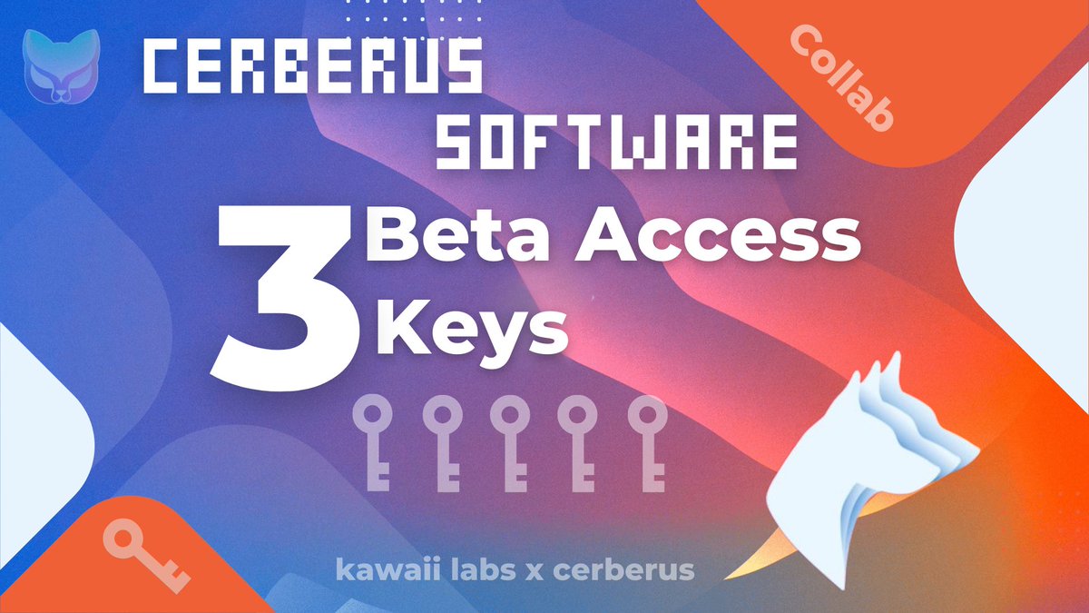 Partnering with <a href="/CerberusAi/">Cerberus Software</a> to give away 3 weekly beta keys for their incredibly fast Solana liquidity sniper software 

Join the lab today to secure your keys 🔑 

discord.gg/kawaiilabs