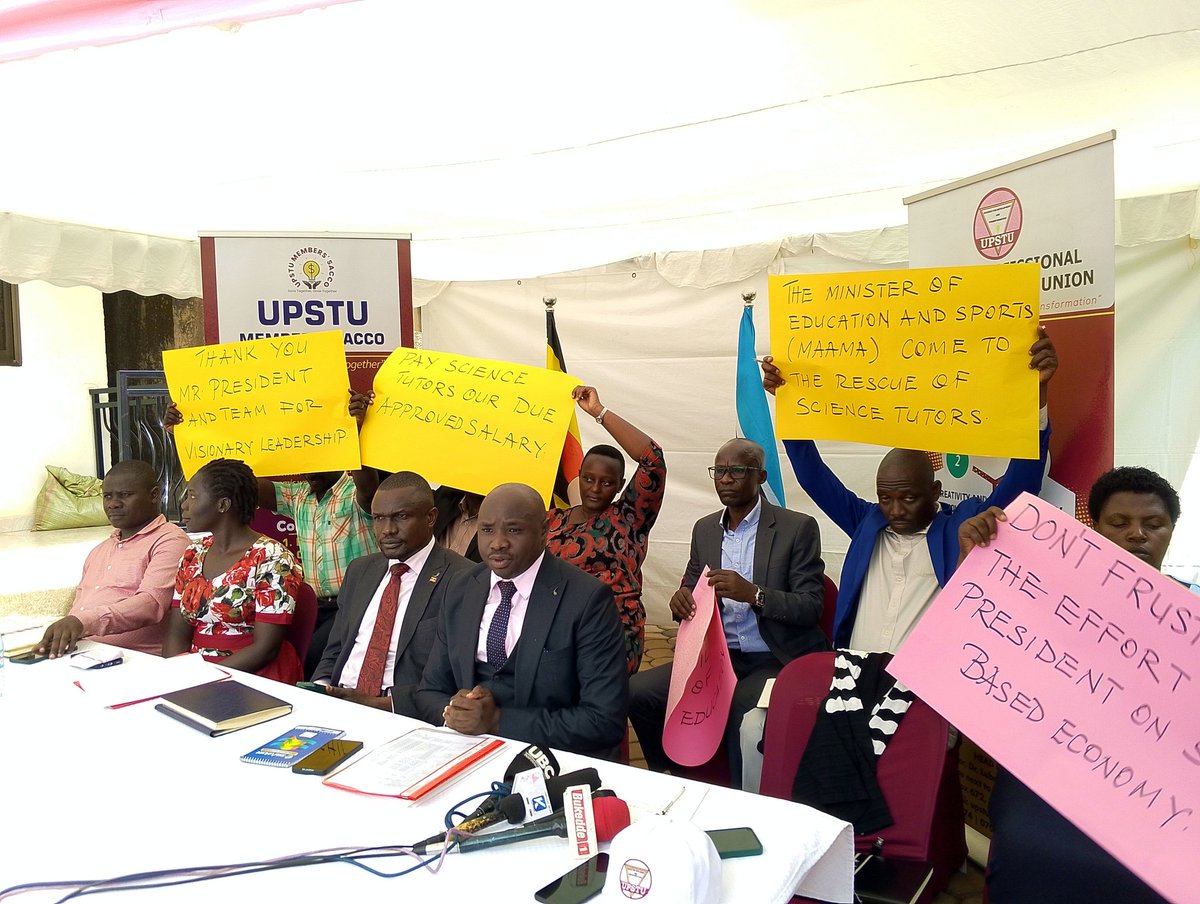 upstu_2019's tweet photo. Tutors aggrieved about pay vow to down tools Via @DailyMonitor
https://t.co/PA1wM5TxLy https://t.co/KNr0XEOzO2